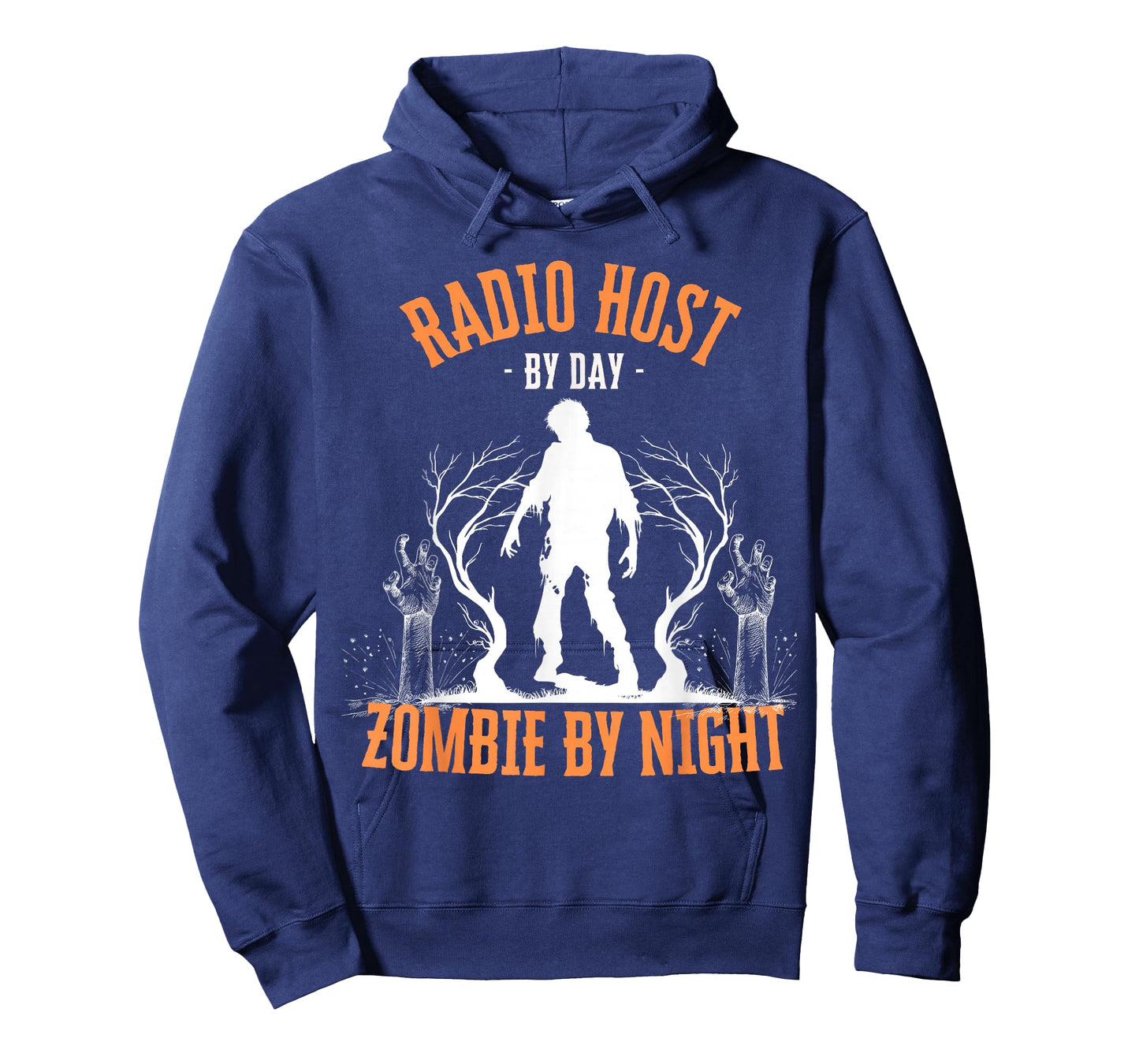 Radio Host by Day Zombie by Night Funny Halloween Creepy T-Shirt