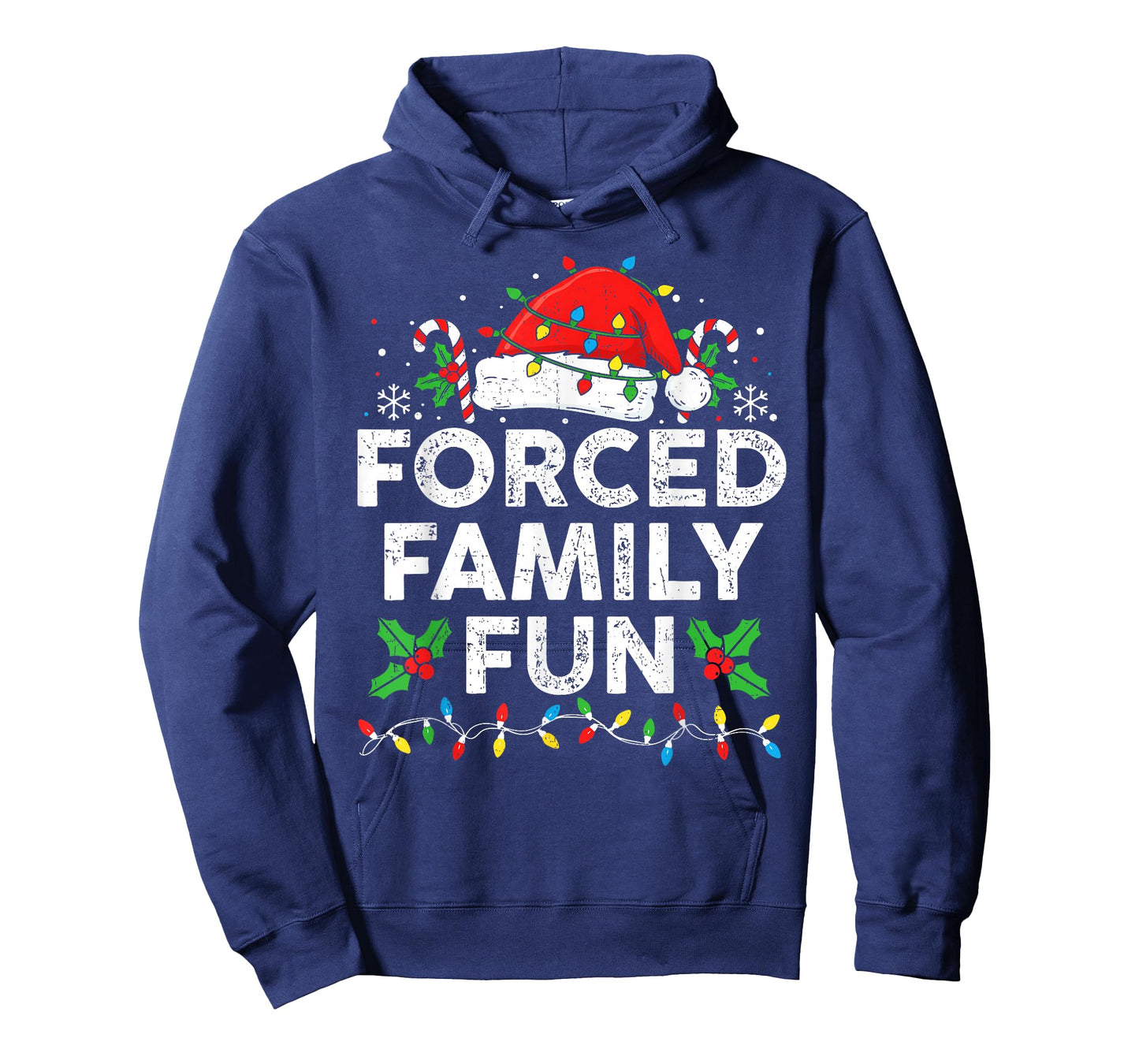 Funny Forced Family Christmas Shirt Funny Xmas Men Women T-Shirt