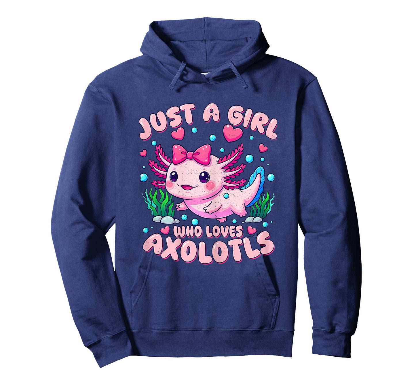 Cute Pink Axolotl Kawaii Just A Girl Who Loves Axolotls T-Shirt