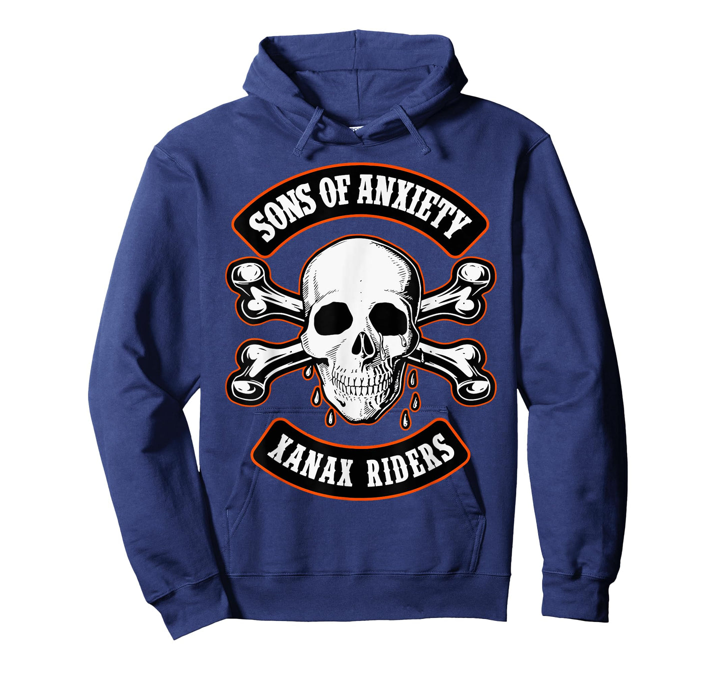 Sons Of Anxiety Xanax Riders Funny Skull T-Shirt