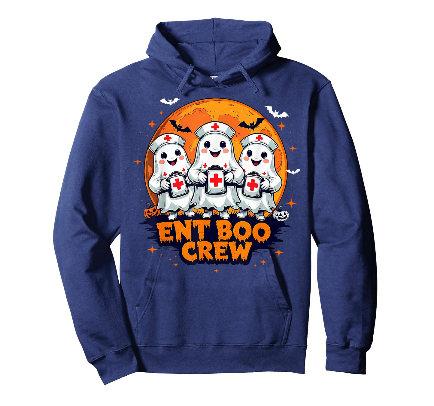 Spooky ENT Boo Crew Nurse Halloween Ghost Otolaryngologist T-Shirt