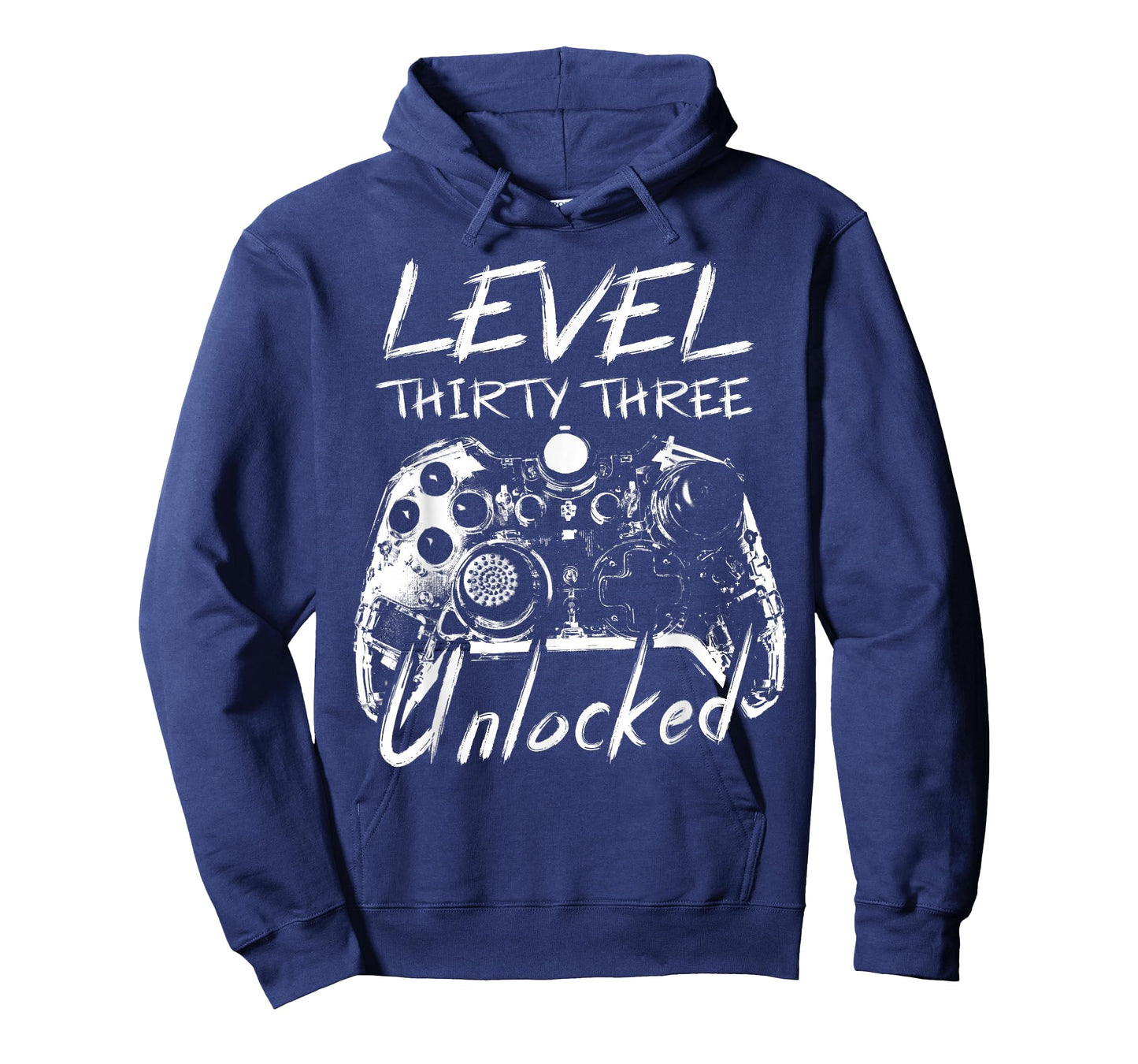 Level 33 Unlocked 33 Years Old Vintage Gamer 33rd Birthday T-Shirt