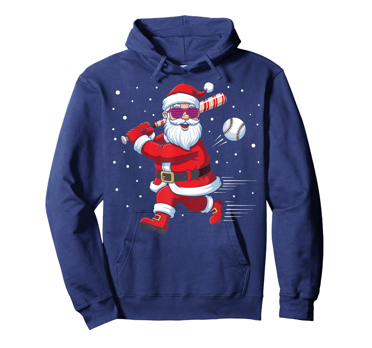 Santa Baseball Christmas Funny Pajamas Xmas Men Kids Boys T-Shirt