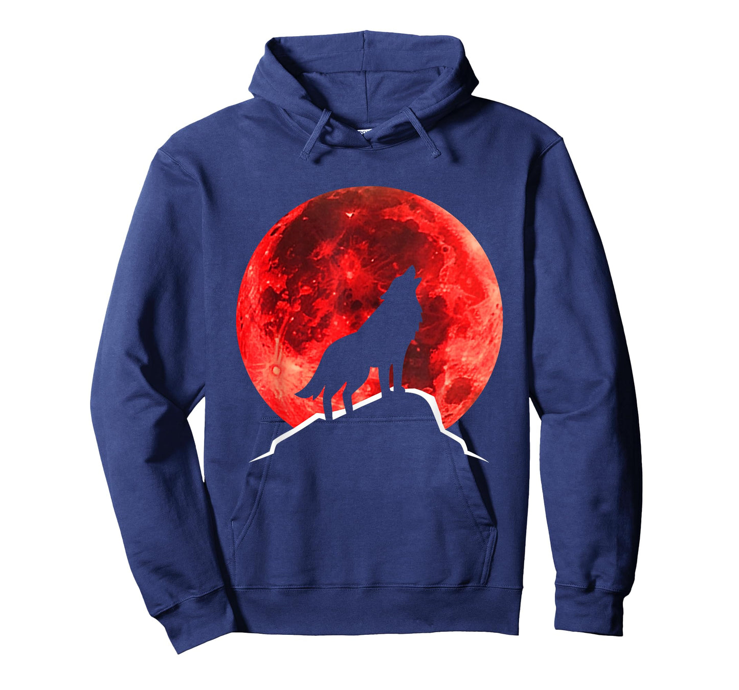 Wolf Blood Moon Lunar Eclipse for Astronomy Fans & Halloween T-Shirt