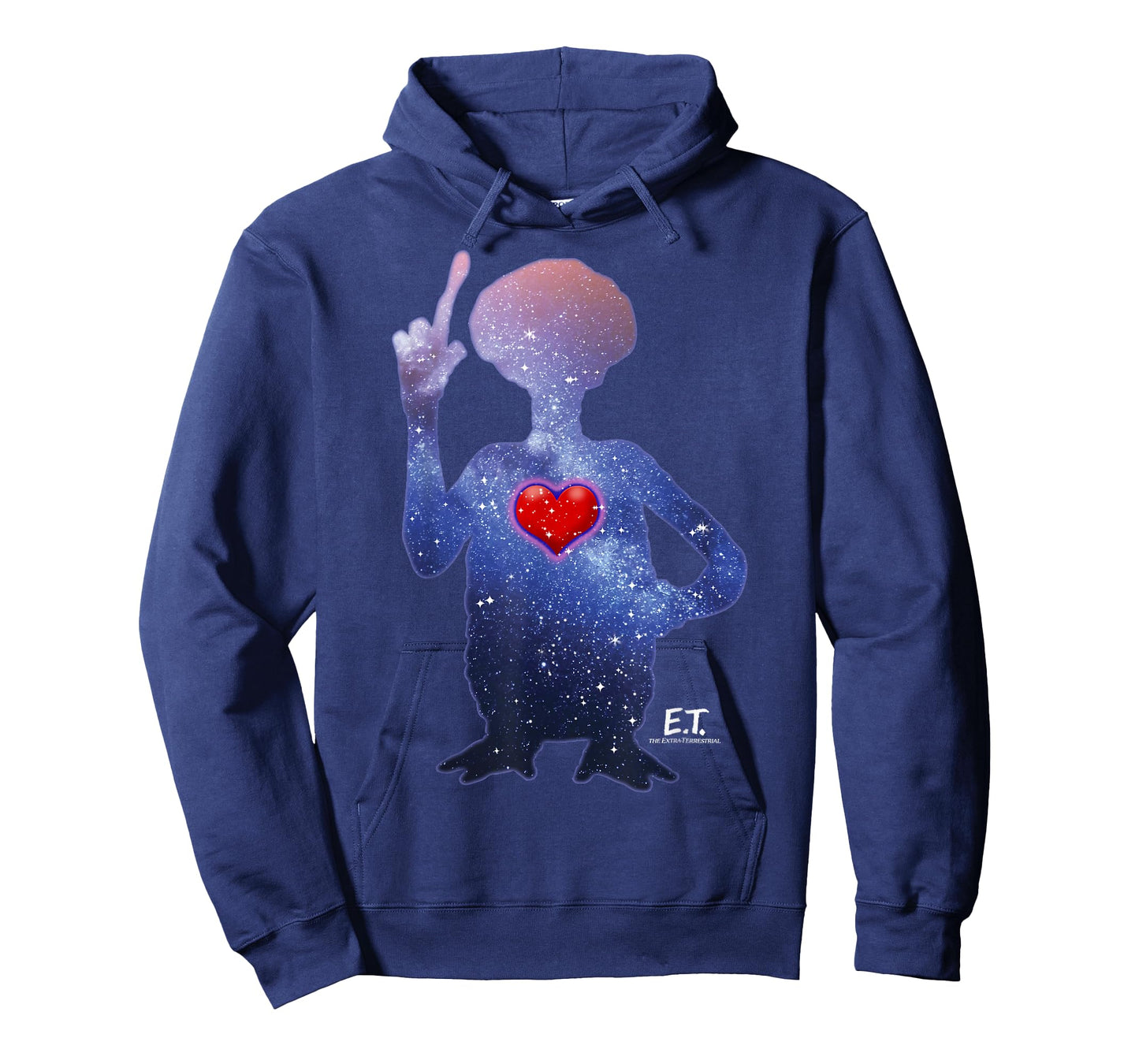 E.T. Terrestrial Universe Silhouette Heart Graphic T-Shirt T-Shirt