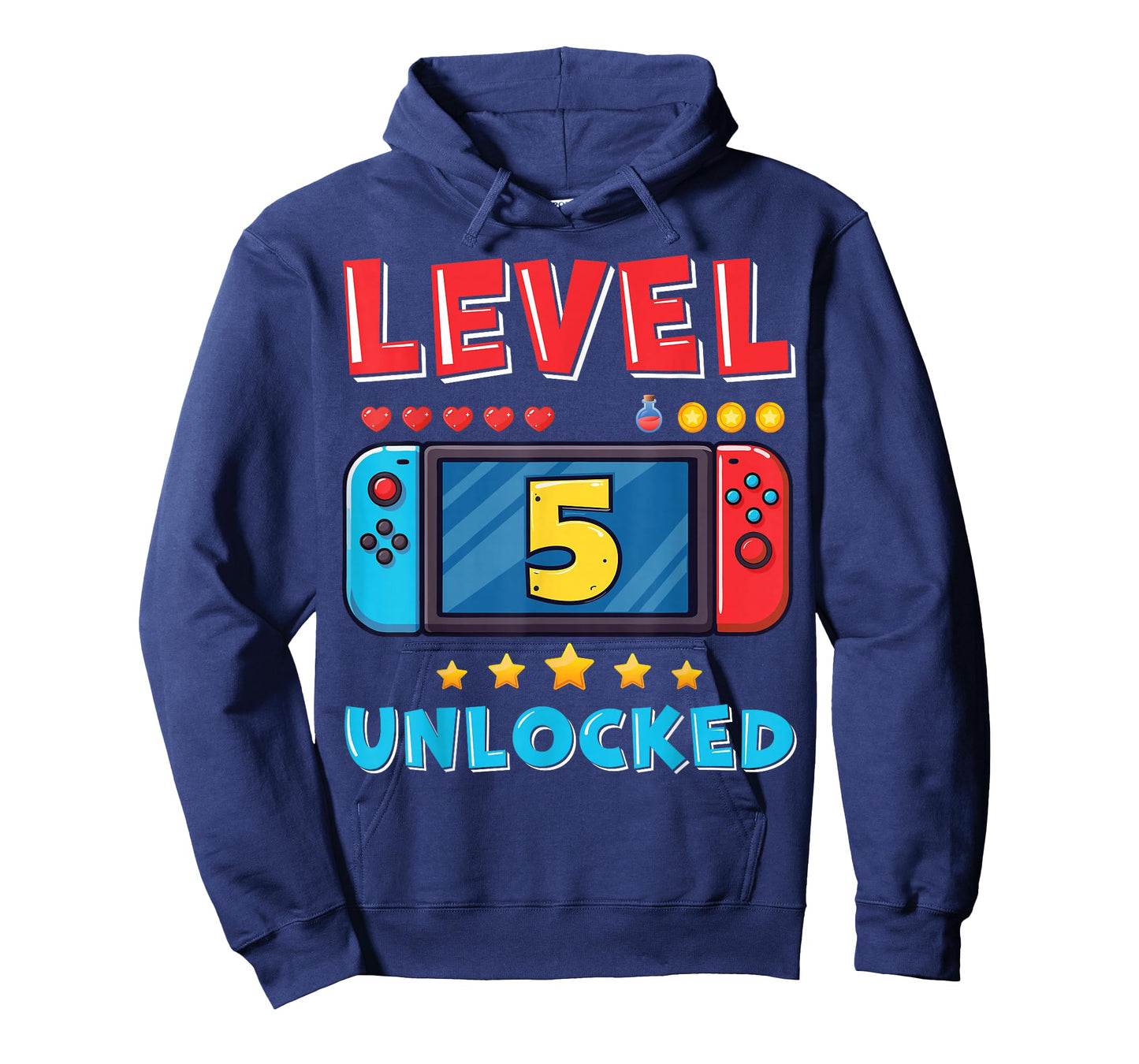 5 Year Old Bday Decorations Son Gamer Boy 5yr 5th Birthday T-Shirt