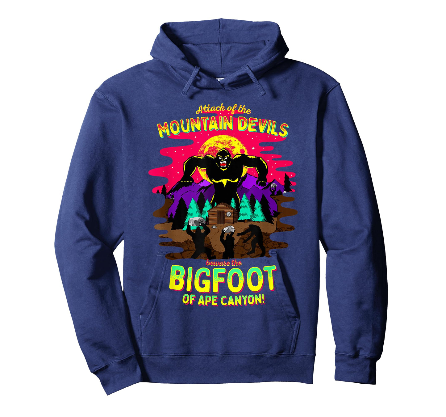 Bigfoot Battle of Ape Canyon Mt St Helens 1924 Retro Cryptid T-Shirt