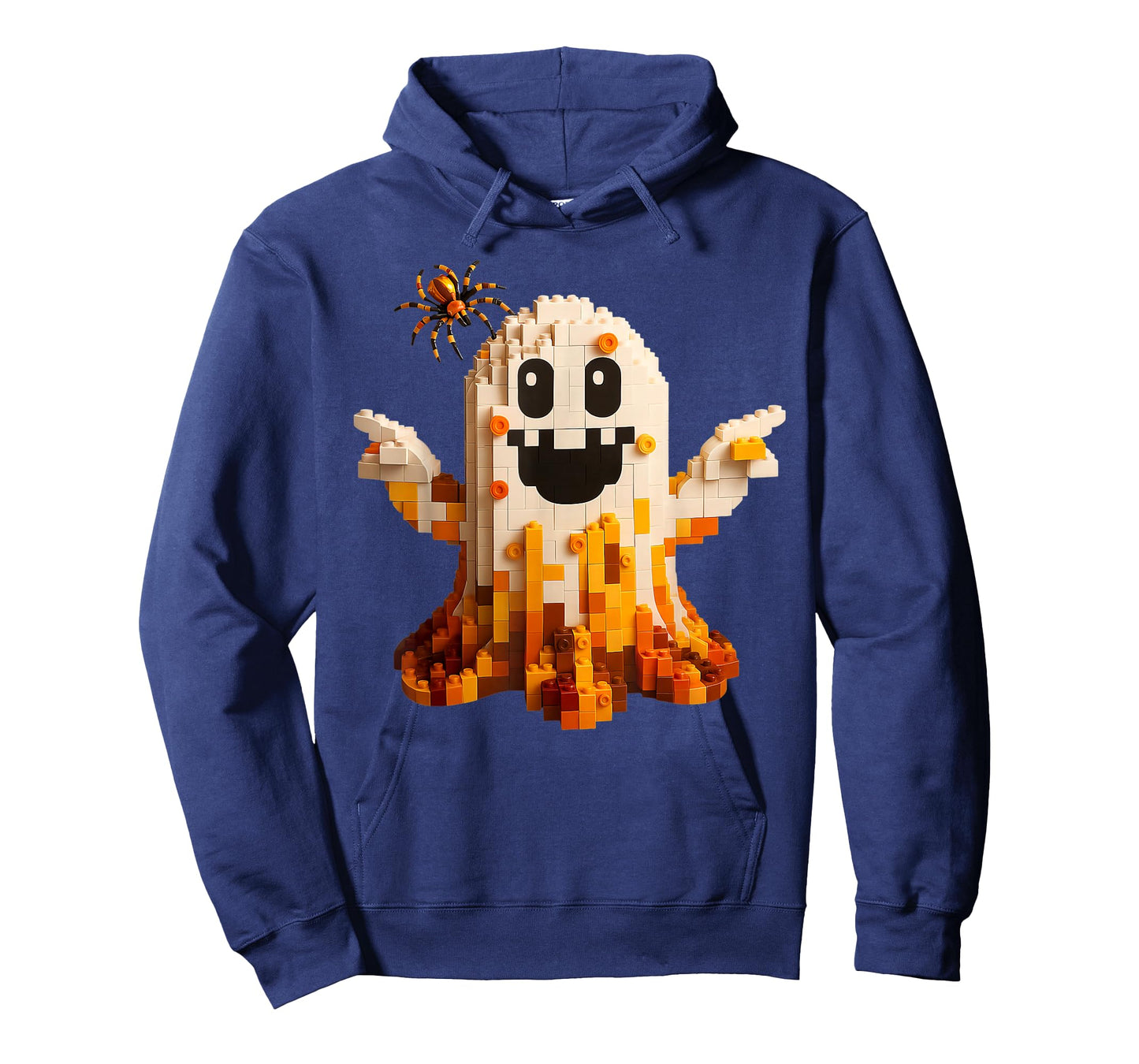 Ghost Building Blocks Bricks Halloween Master Builder Kids T-Shirt