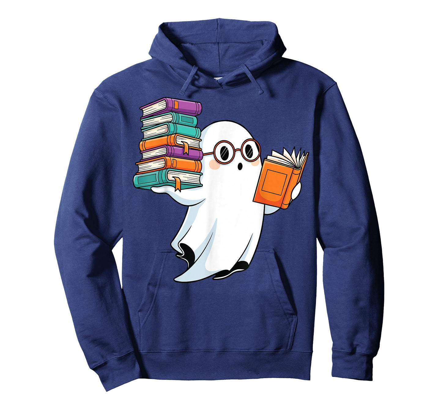 Ghost Reading Books Halloween Library T-Shirt