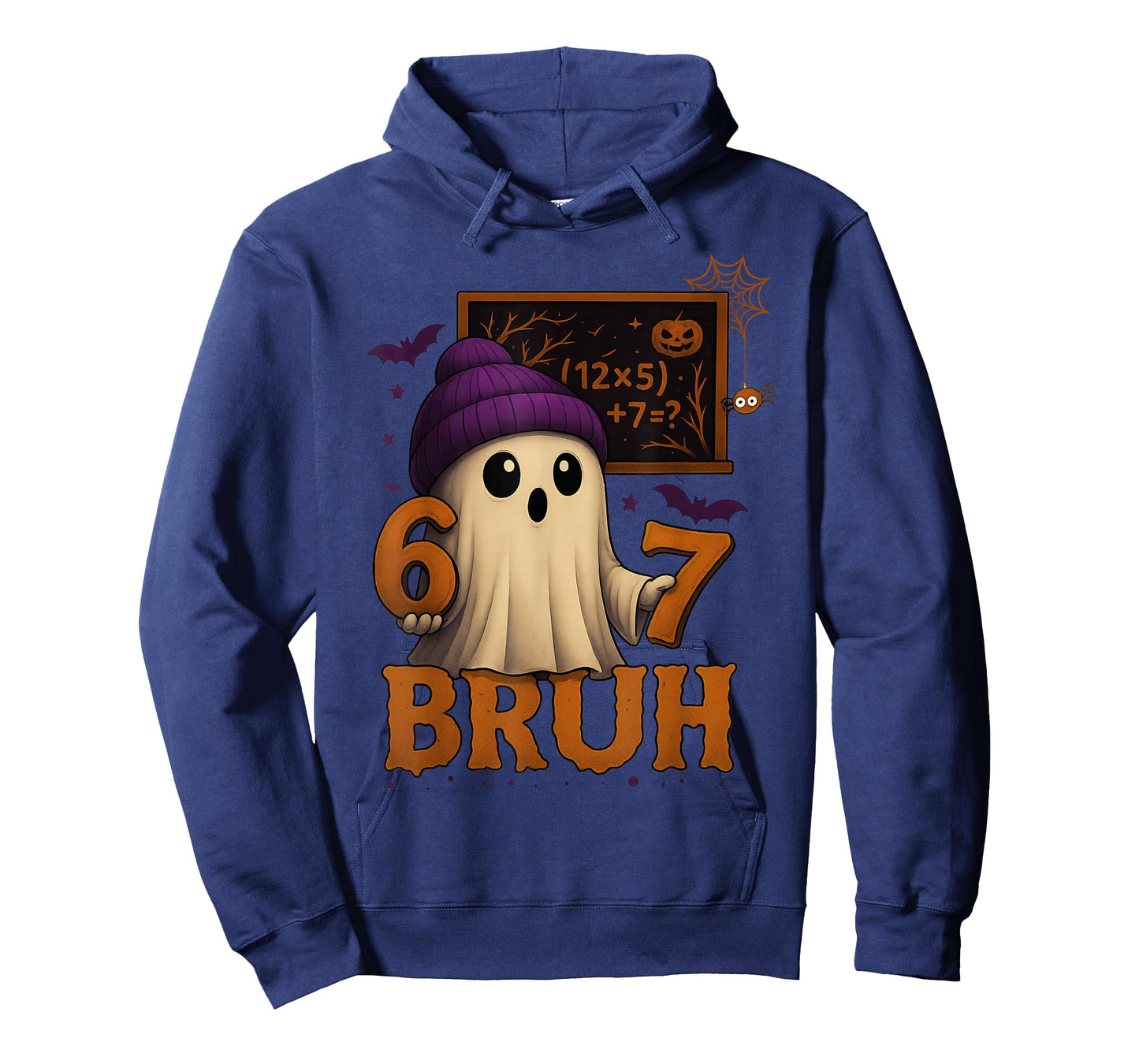 Funny Math Ghost 67 Bruh Halloween Meme Teacher Equation T-Shirt
