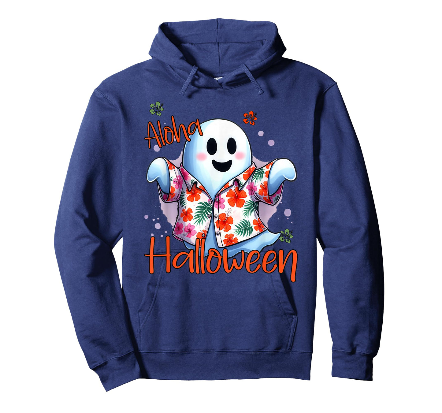 Aloha Halloween Ghost Funny Hawaiian T-Shirt