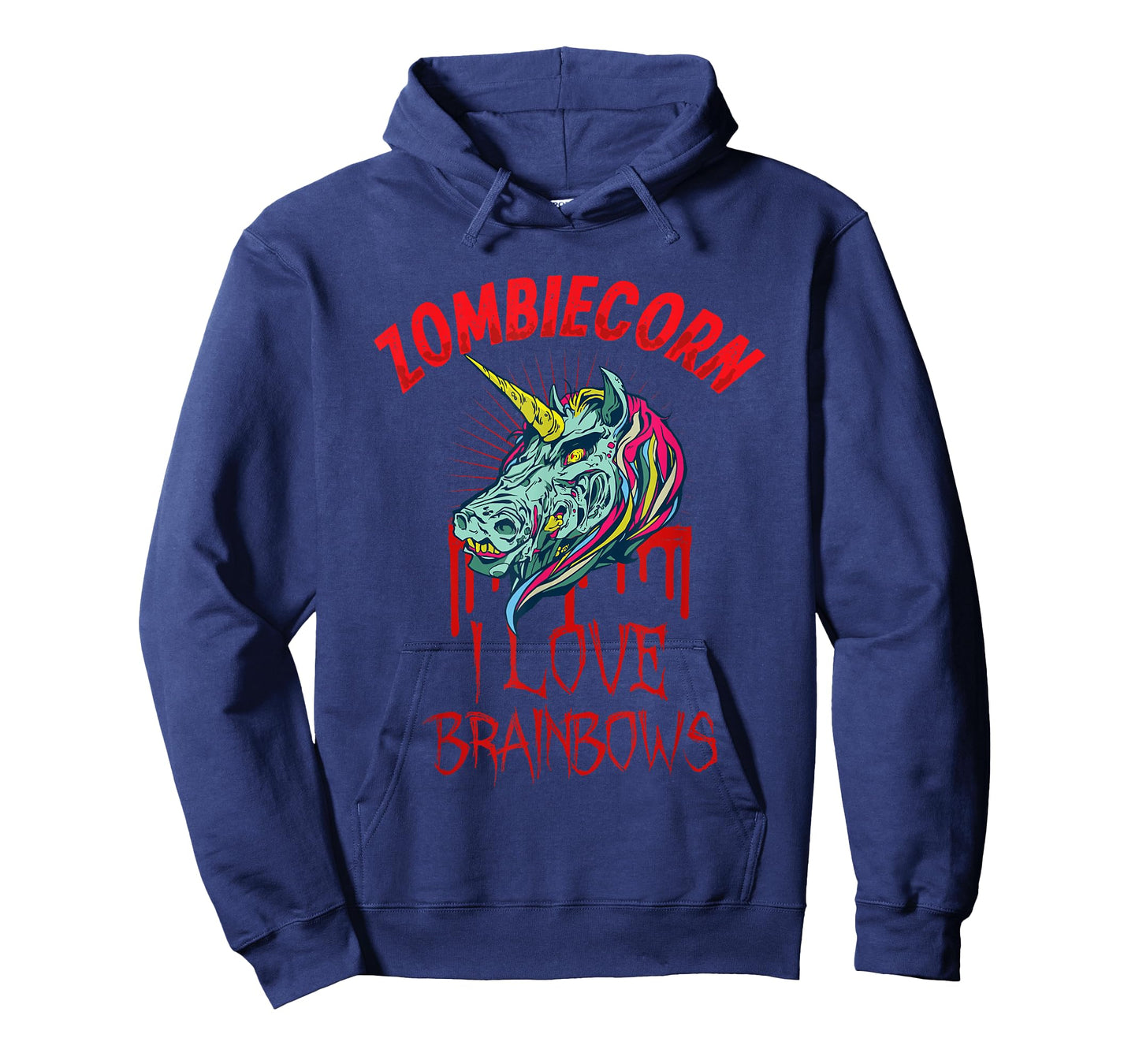 Zombiecorn I Love Brainbows Spooky Halloween Zombie Unicorn T-Shirt