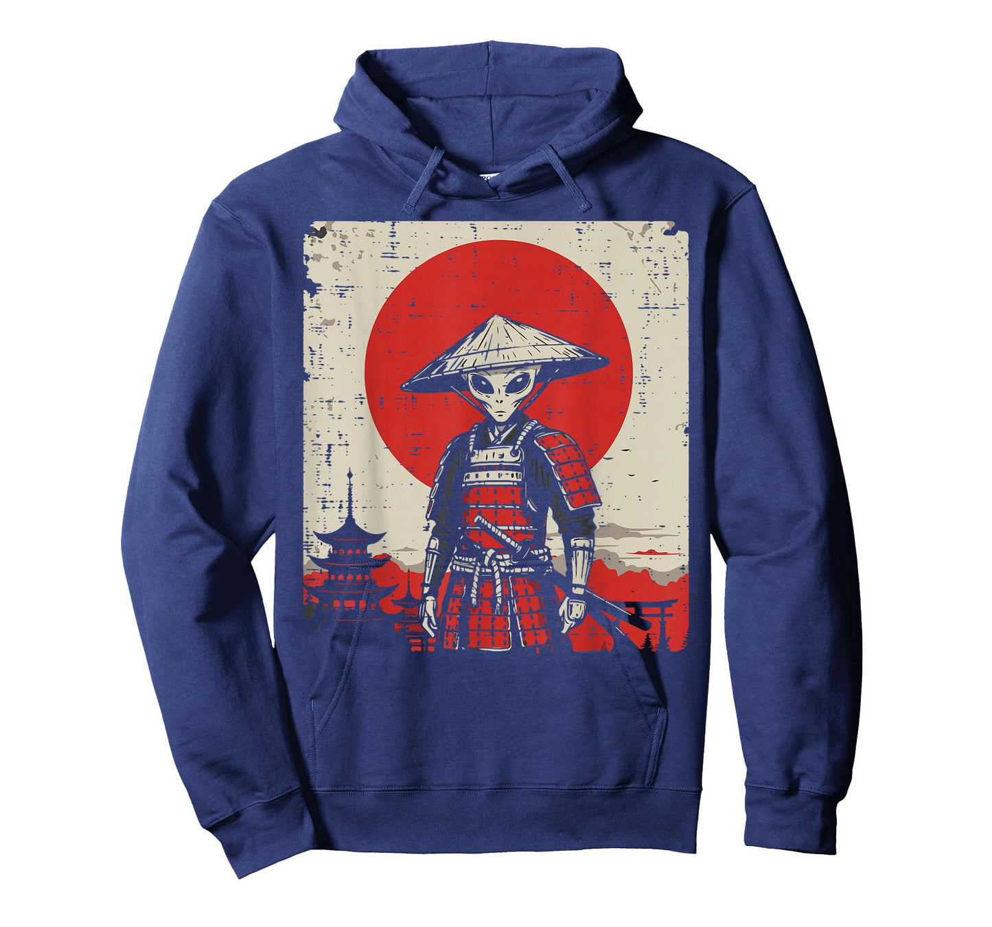 Alien Samurai Japanese Art Funny Ufo Ukiyoe Men Women Kids T-Shirt