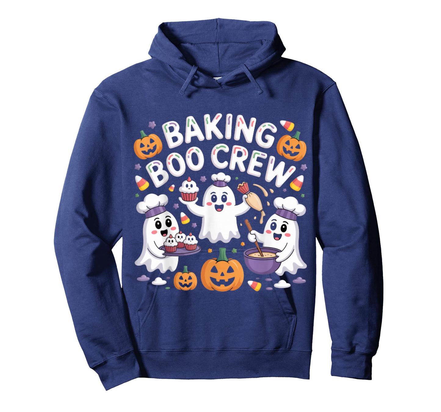 Baking Boo Crew Cute Halloween Ghost Cupcake Pumpkin T-Shirt