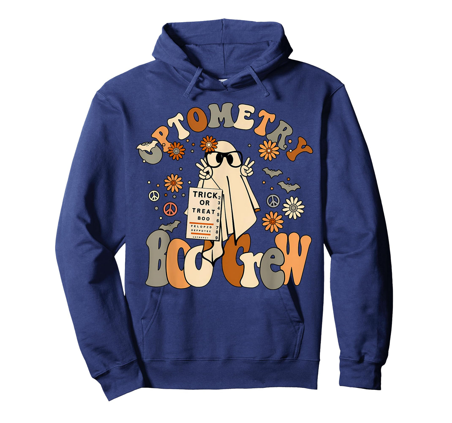 Spooky Optometry Boo Crew Ghost Halloween Eye Doctor T-Shirt