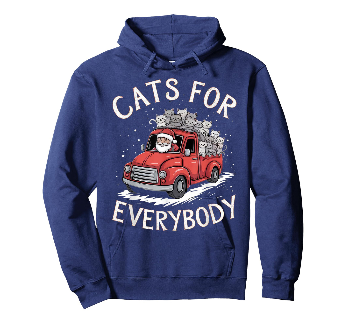 Cats for Everybody Christmas Shirt Funny Xmas Women Santa T-Shirt