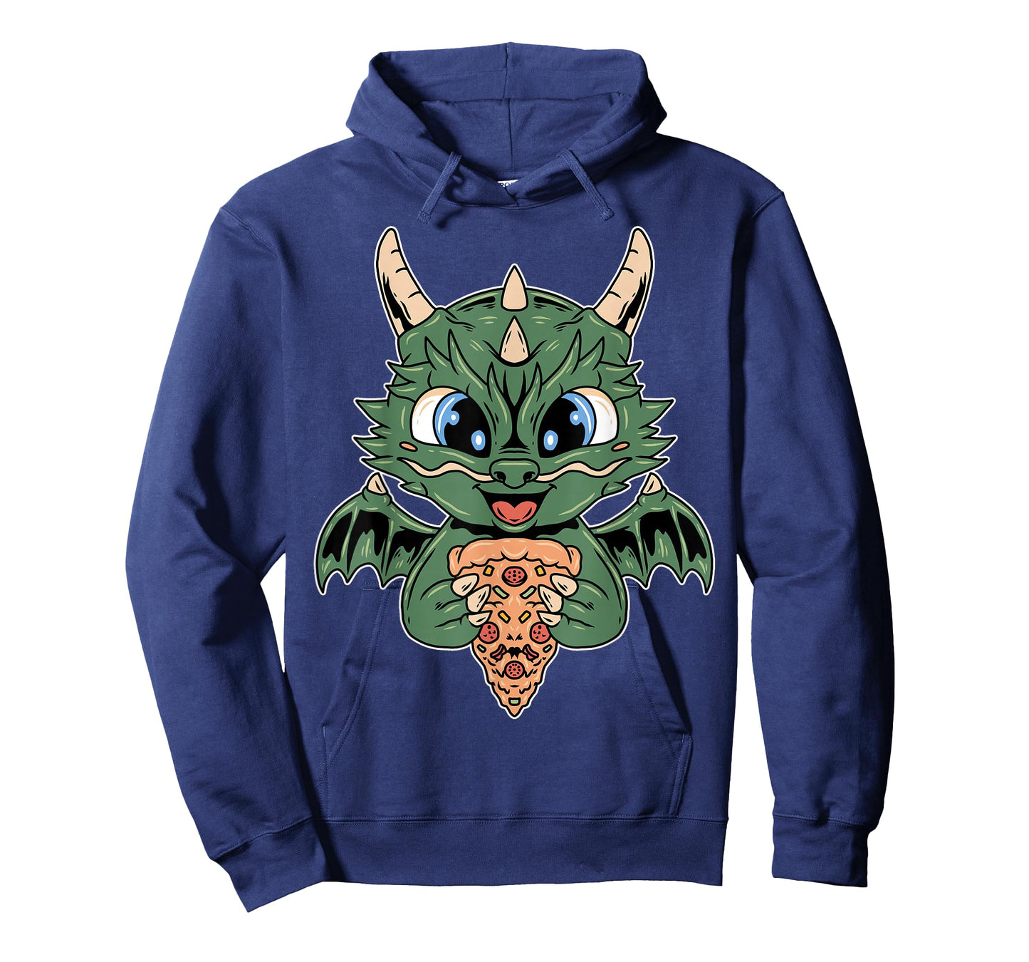Mythical Kawaii Dragon Wings Pizza Fantasy T-Shirt