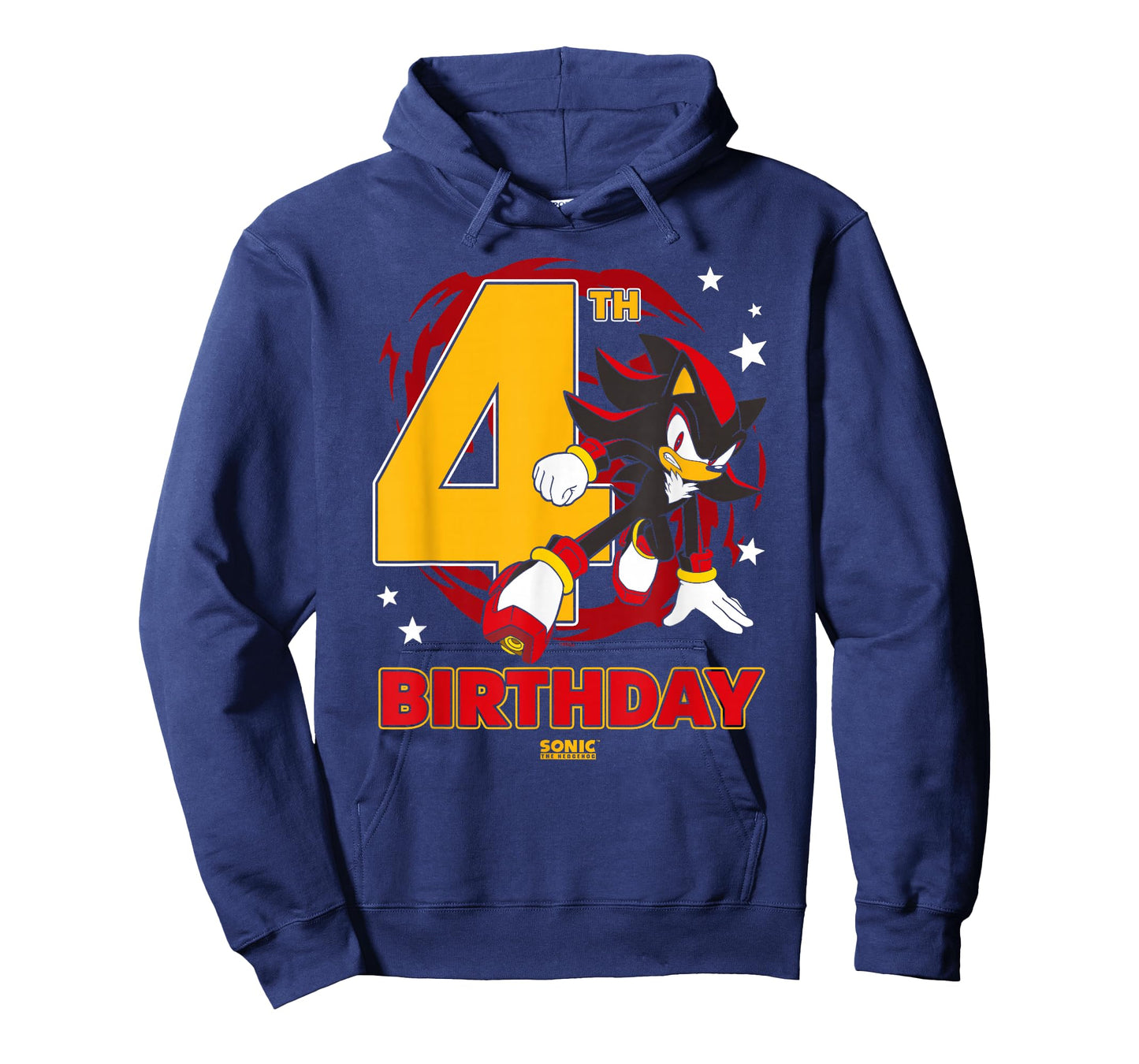 Sonic The Hedgehog 4th Birthday Epic Shadow Big Chest Logo T-Shirt
