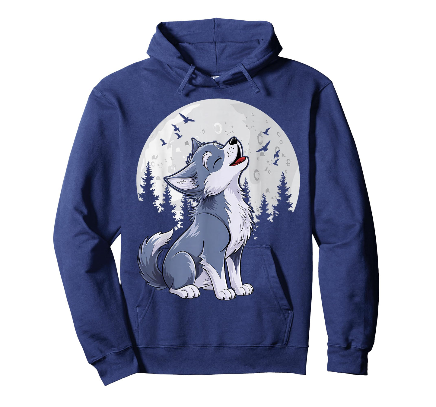 Cute Baby Howling Wolf Cub Sketch Costume T-Shirt
