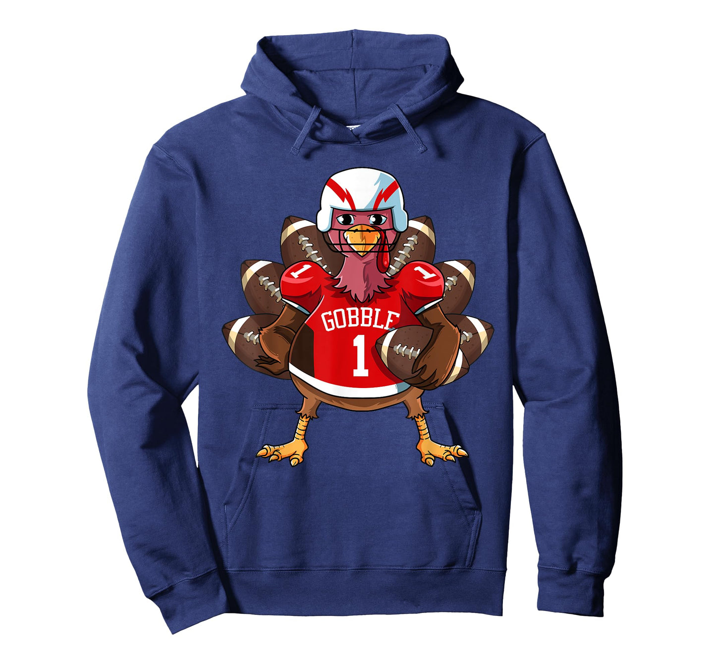Funny Thanksgiving Football Game Turkey Player Sporty Gobble T-Shirt