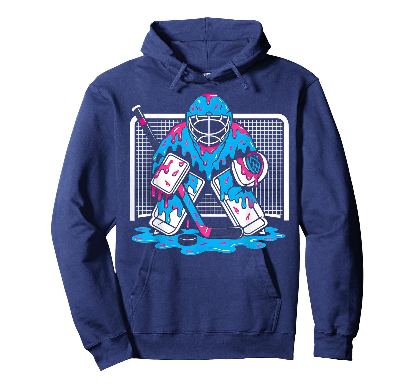 Hockey Goalie Ice Cream Drip Boys Ice Hockey Youth Player T-Shirt