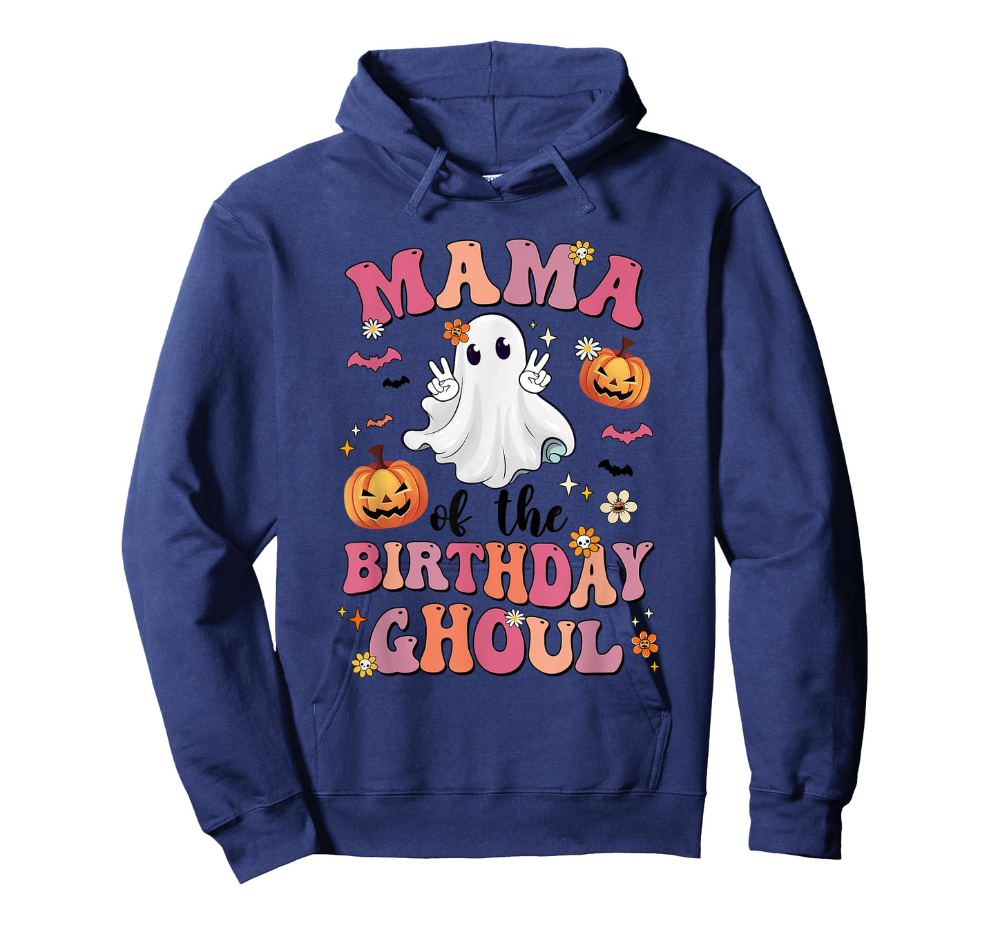 Mama Of The Birthday Ghoul Halloween Bday Boys Girls Ghost T-Shirt