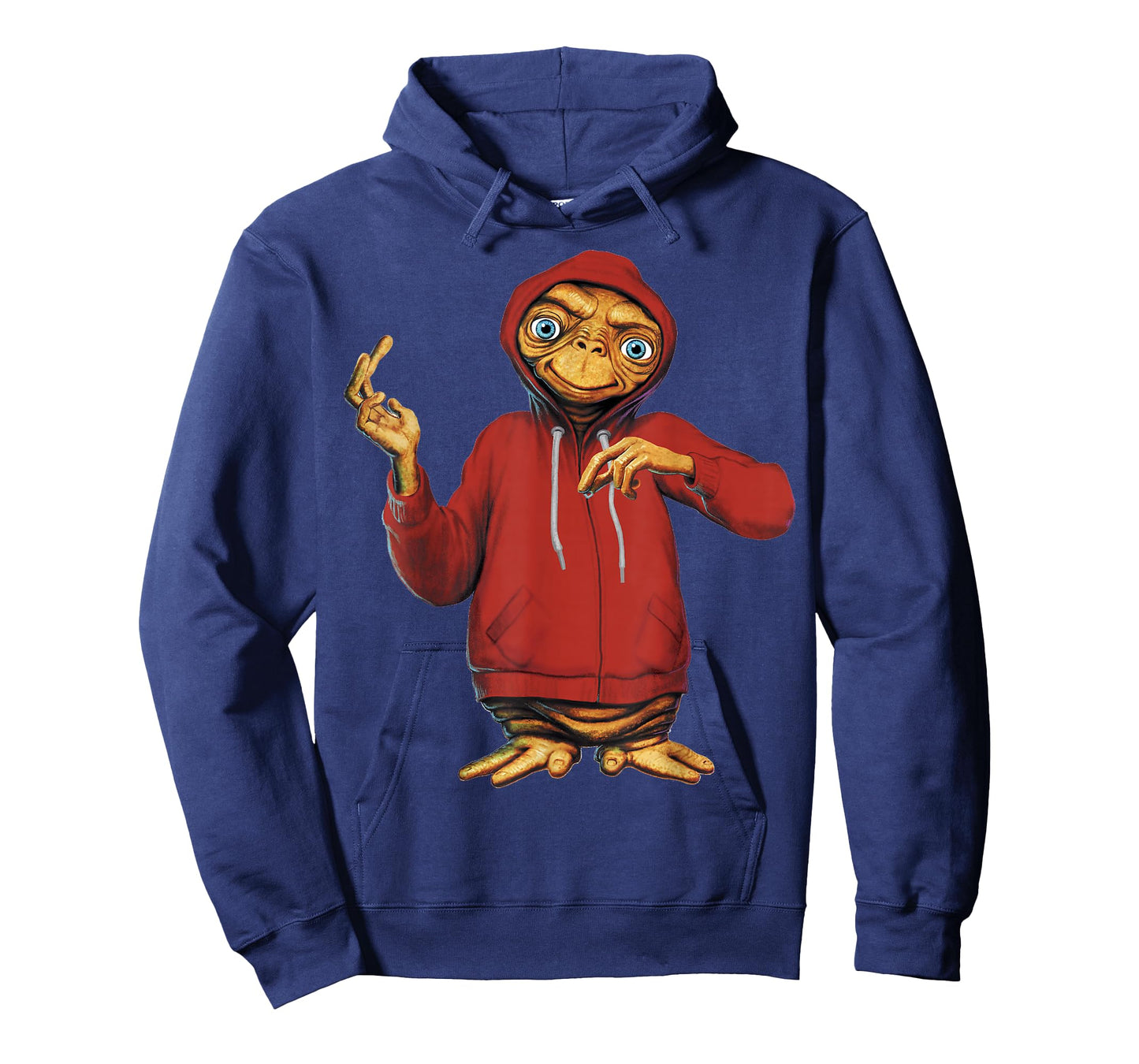 E.T. Hiding in A Hoodie Portrait Graphic T-Shirt T-Shirt
