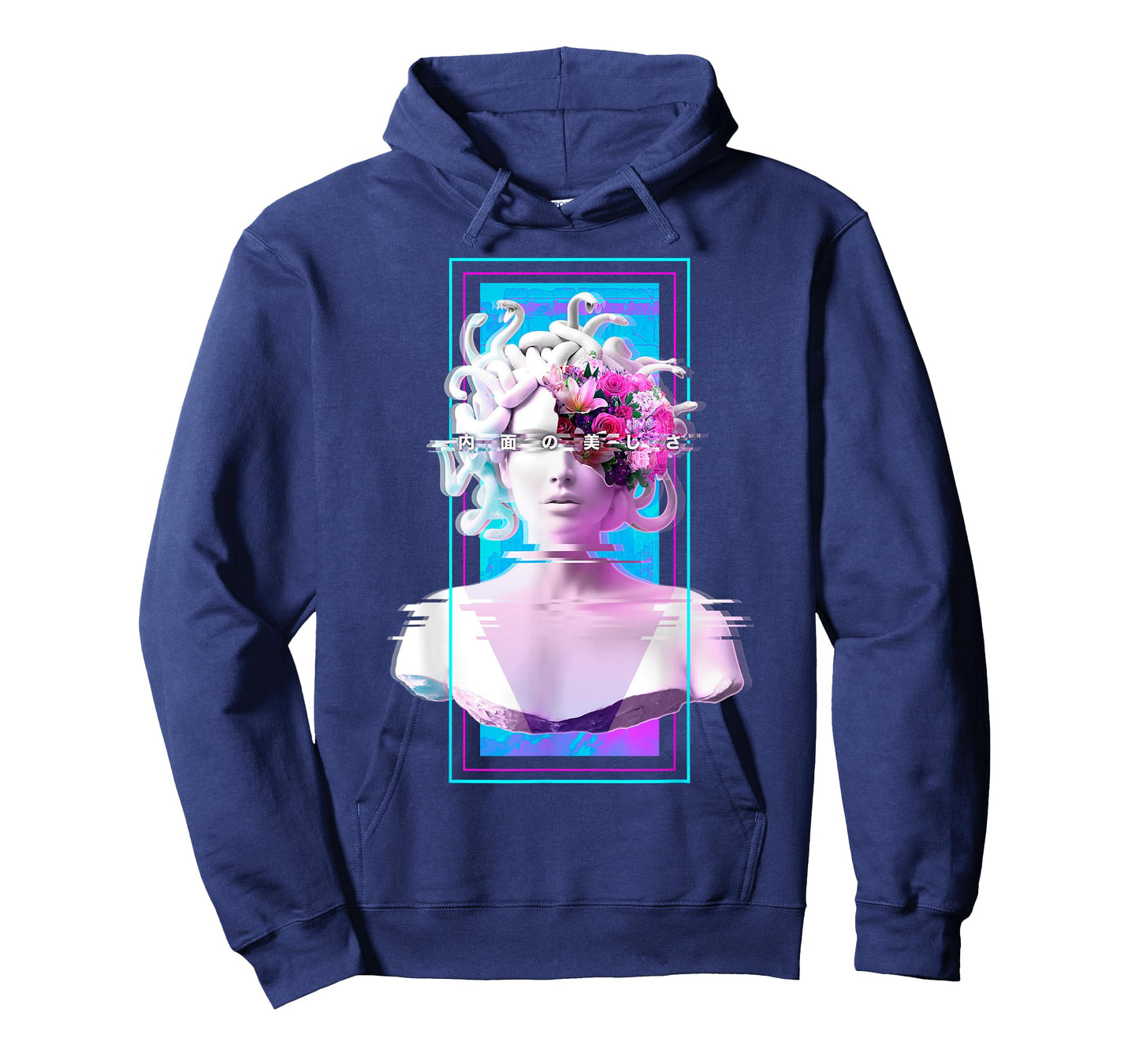 Vaporwave Medusa Statue Aesthetic Art Glitch Japanese Otaku T-Shirt