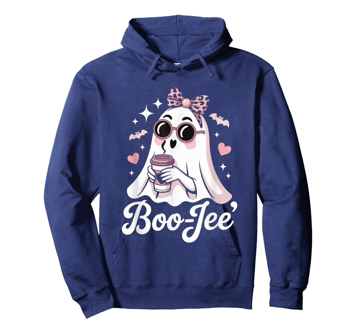 Coquette Leopard Ghost Coffee Boo-JEE Halloween Boujee Ghost T-Shirt