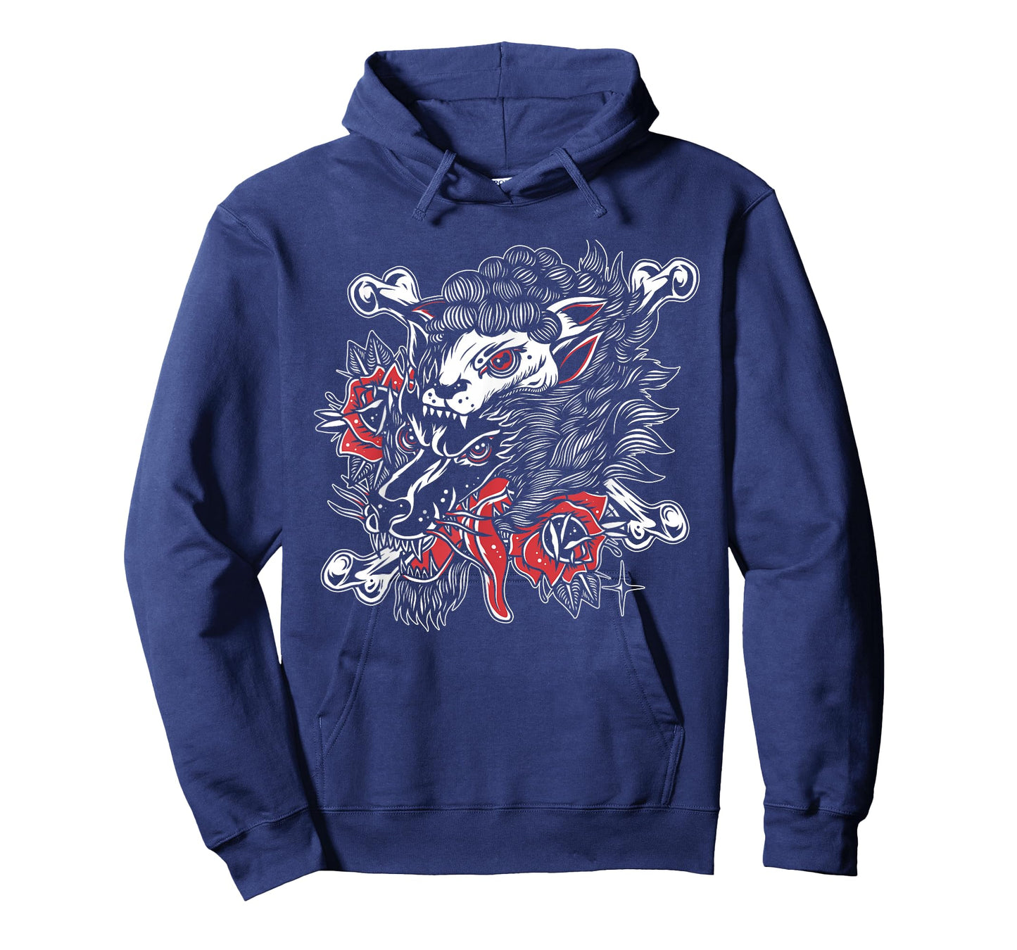 Wolf In Sheep's Clothing American Traditional Tattoo Flash T-Shirt