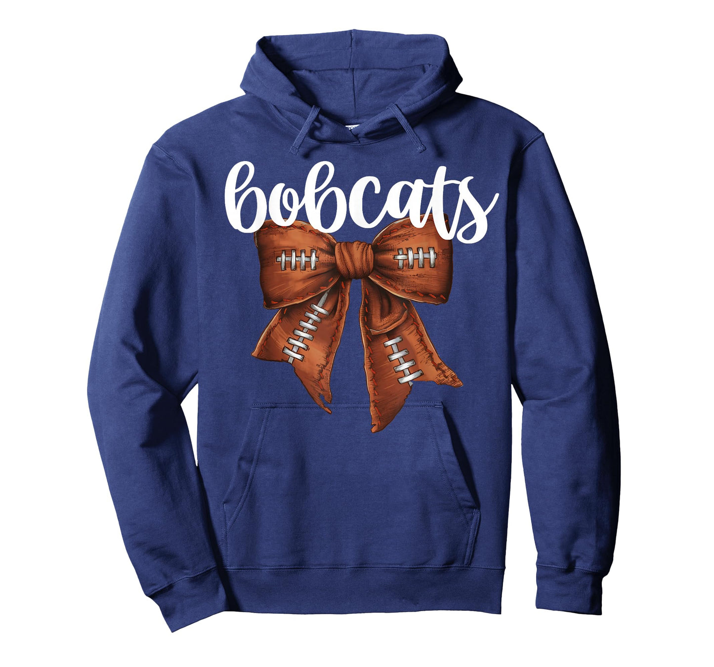 Bobcats Football Bow School Spirit Team Mascot Game Night T-Shirt