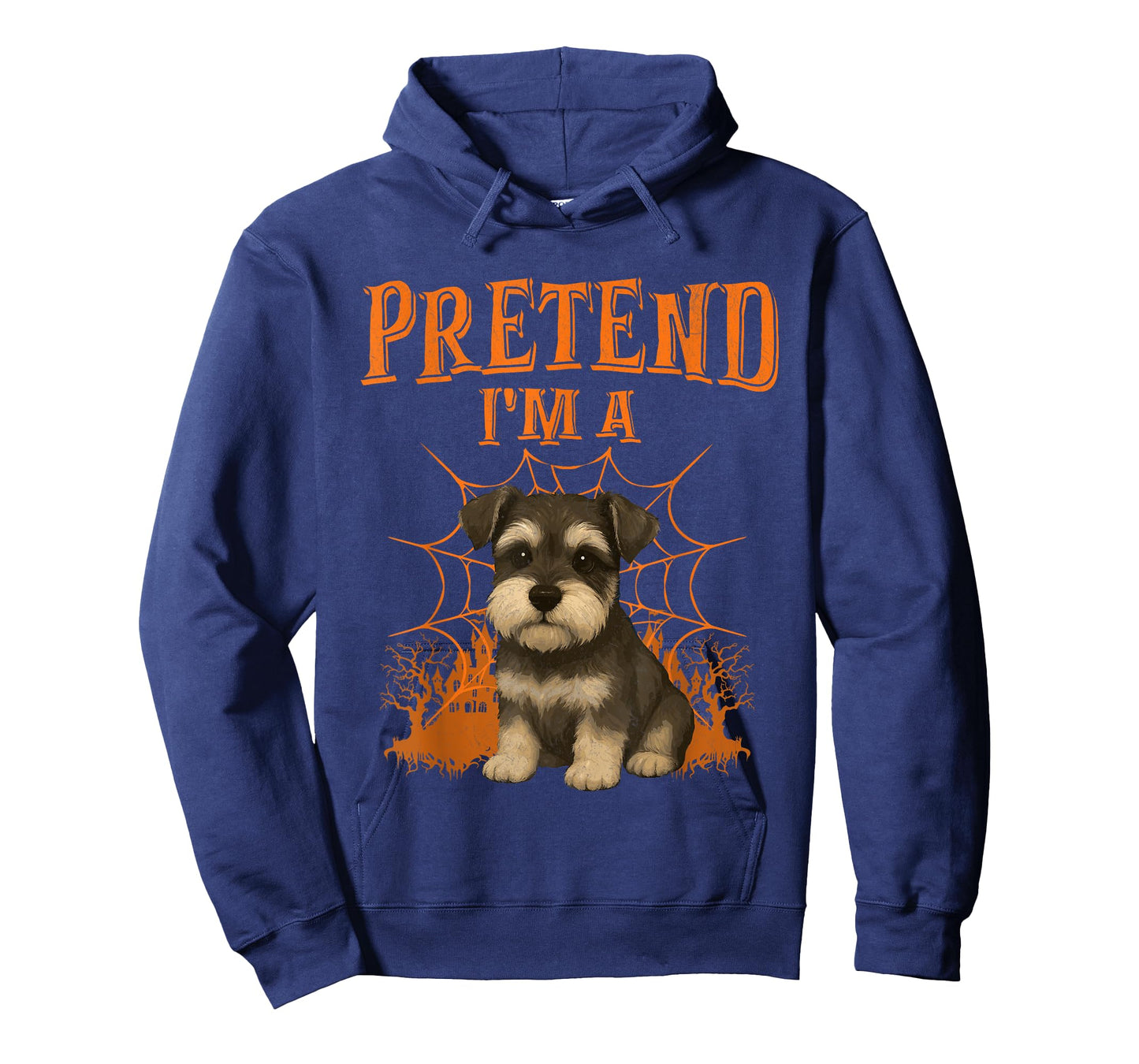 Pretend I’m A Schnauzer Halloween Dog Lover Spooky Spiderweb T-Shirt