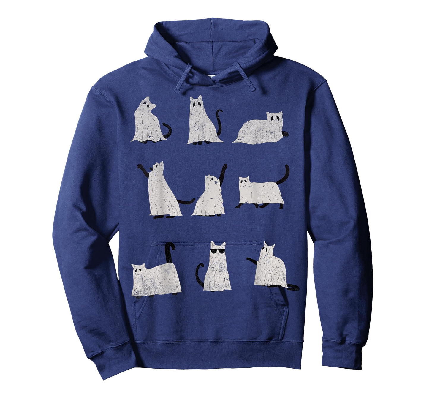 Scary Boo Cute Ghost Cat Kitty Vintage Halloween Costume T-Shirt for Men Women Kids