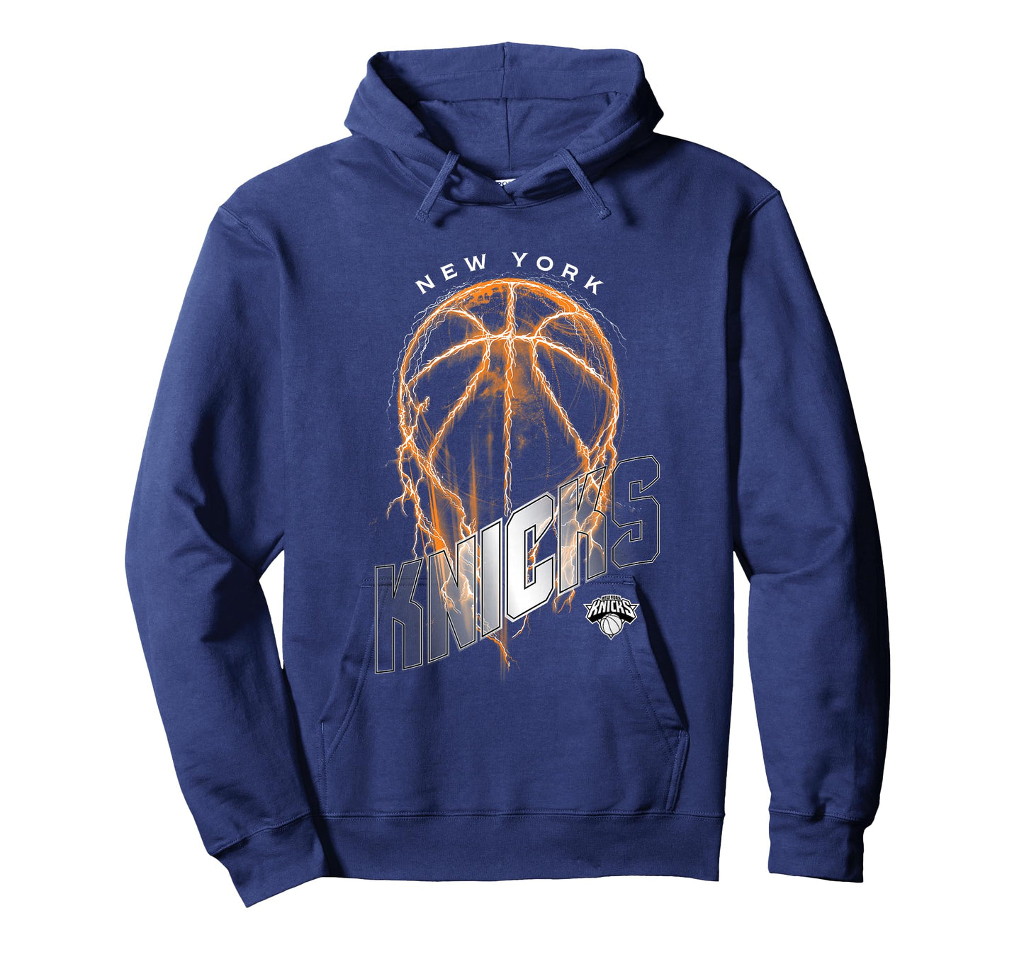 NBA New York Knicks Lightning Bolt Basketball Logo T-Shirt