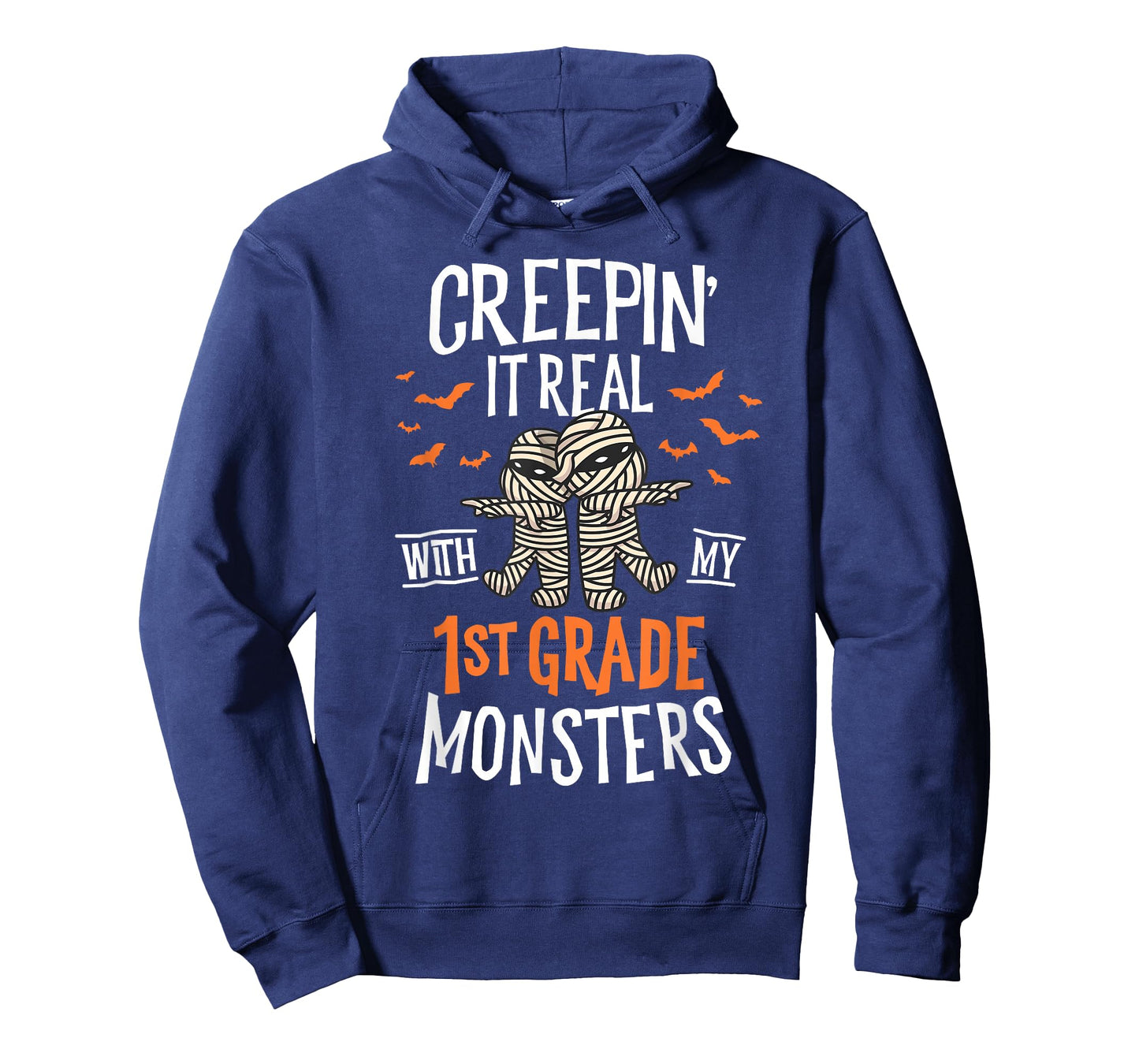 Creepin It Real With My 1st Grade Monsters Halloween Teacher T-Shirt