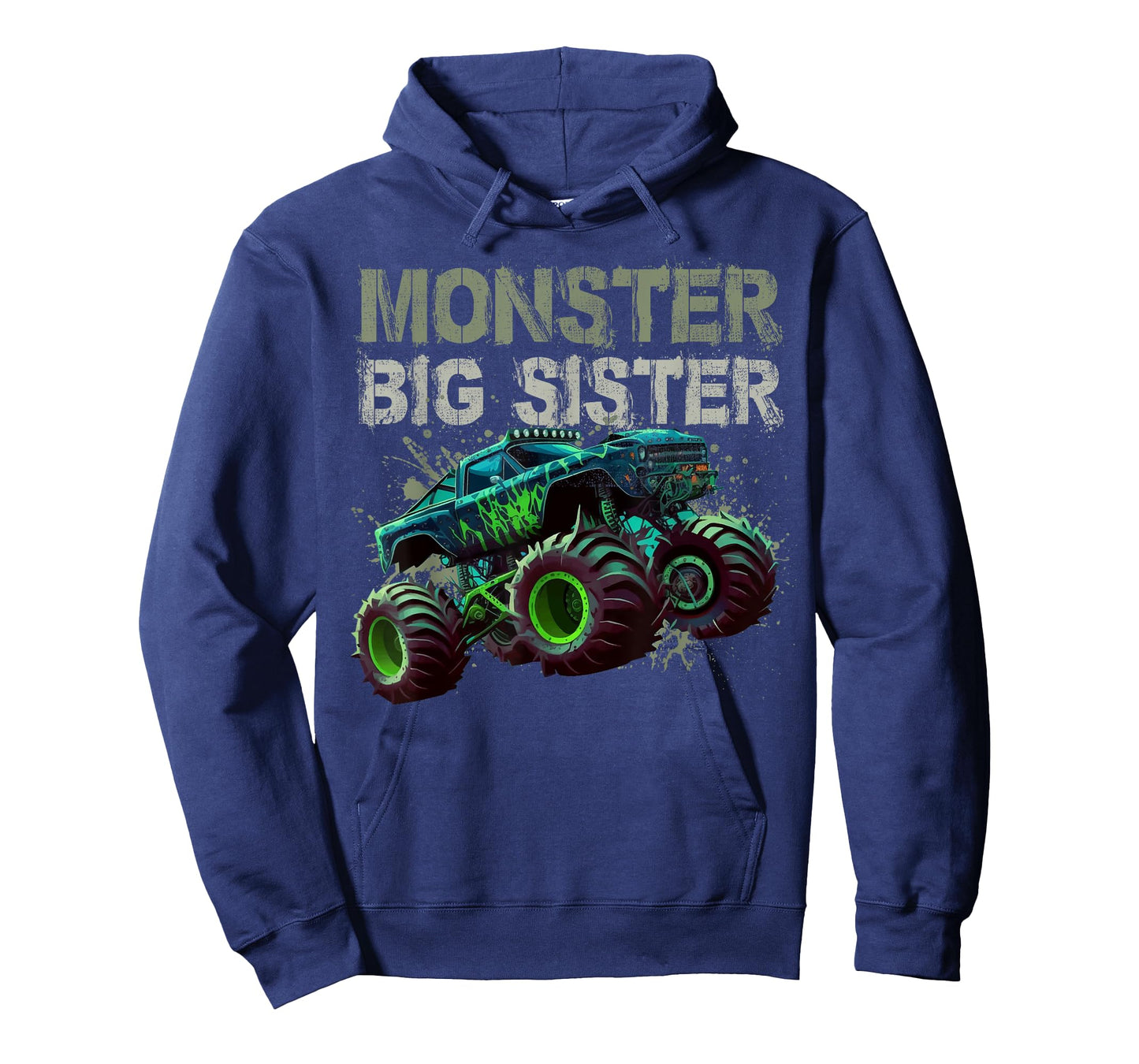 Monster Truck Big Sister Family Matching Monster Truck Lover T-Shirt