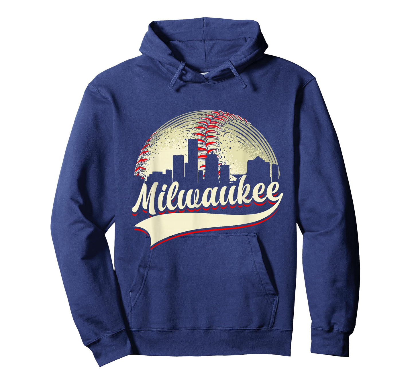 Milwaukee Cityscape Graphic Baseball Lover Player and Fans T-Shirt