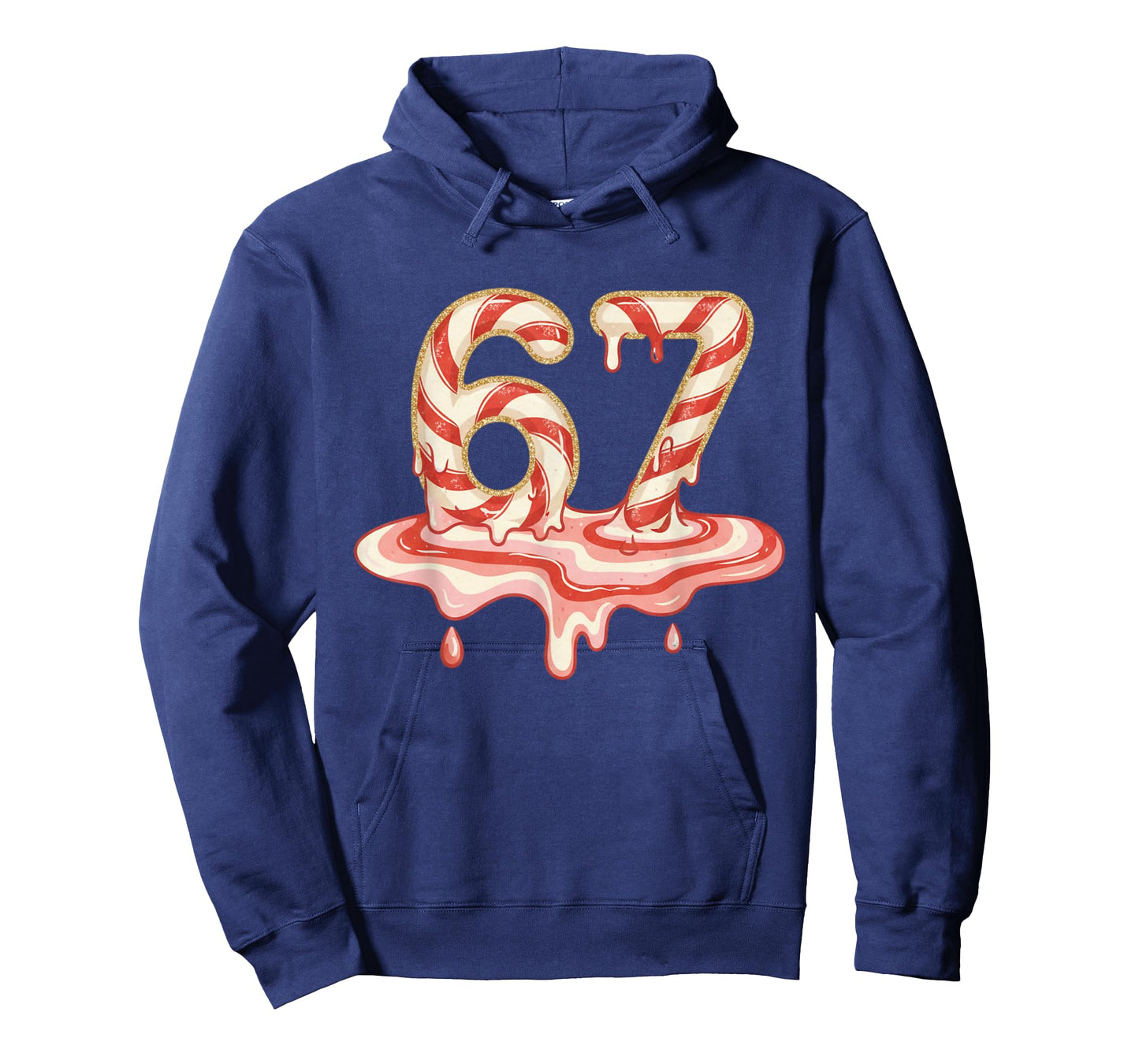 67 Christmas Melting Candy Cane six Seven for Girls T-Shirt