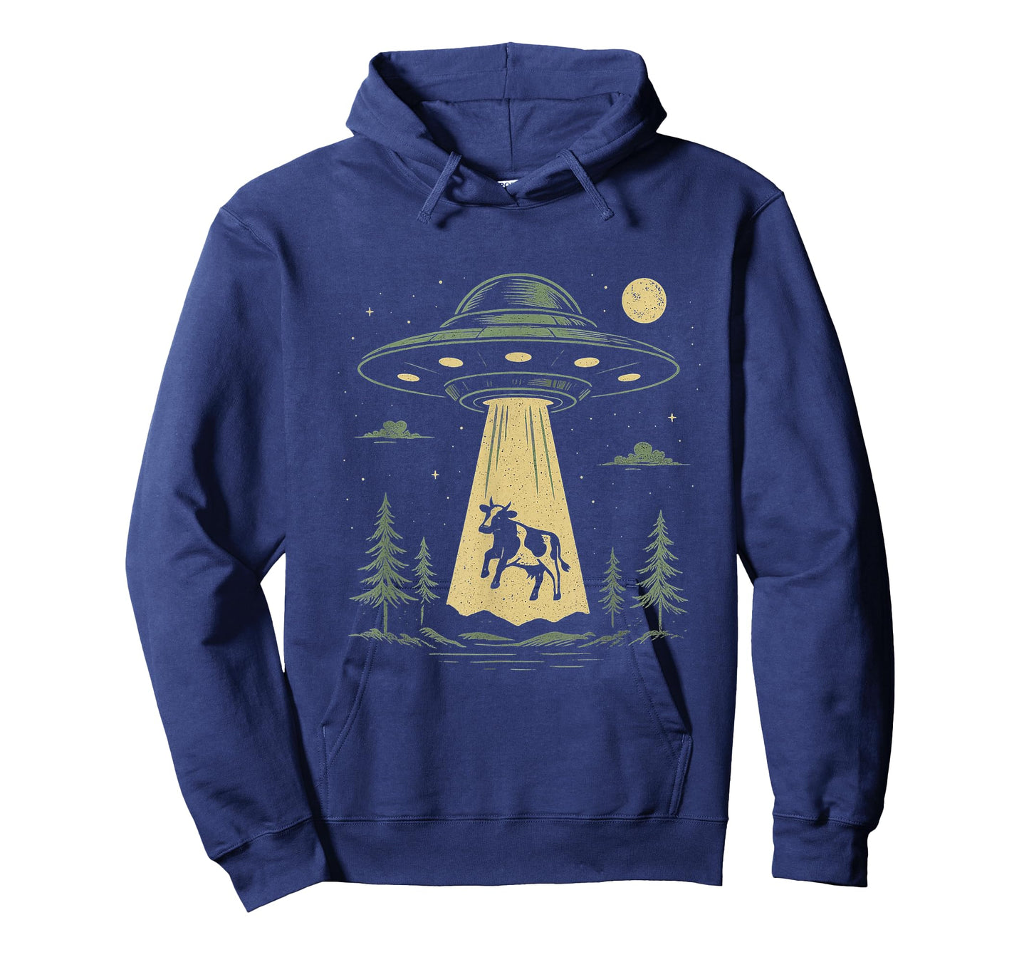 UFO Cow Abduction Design | Funny Alien Spaceship T-Shirt