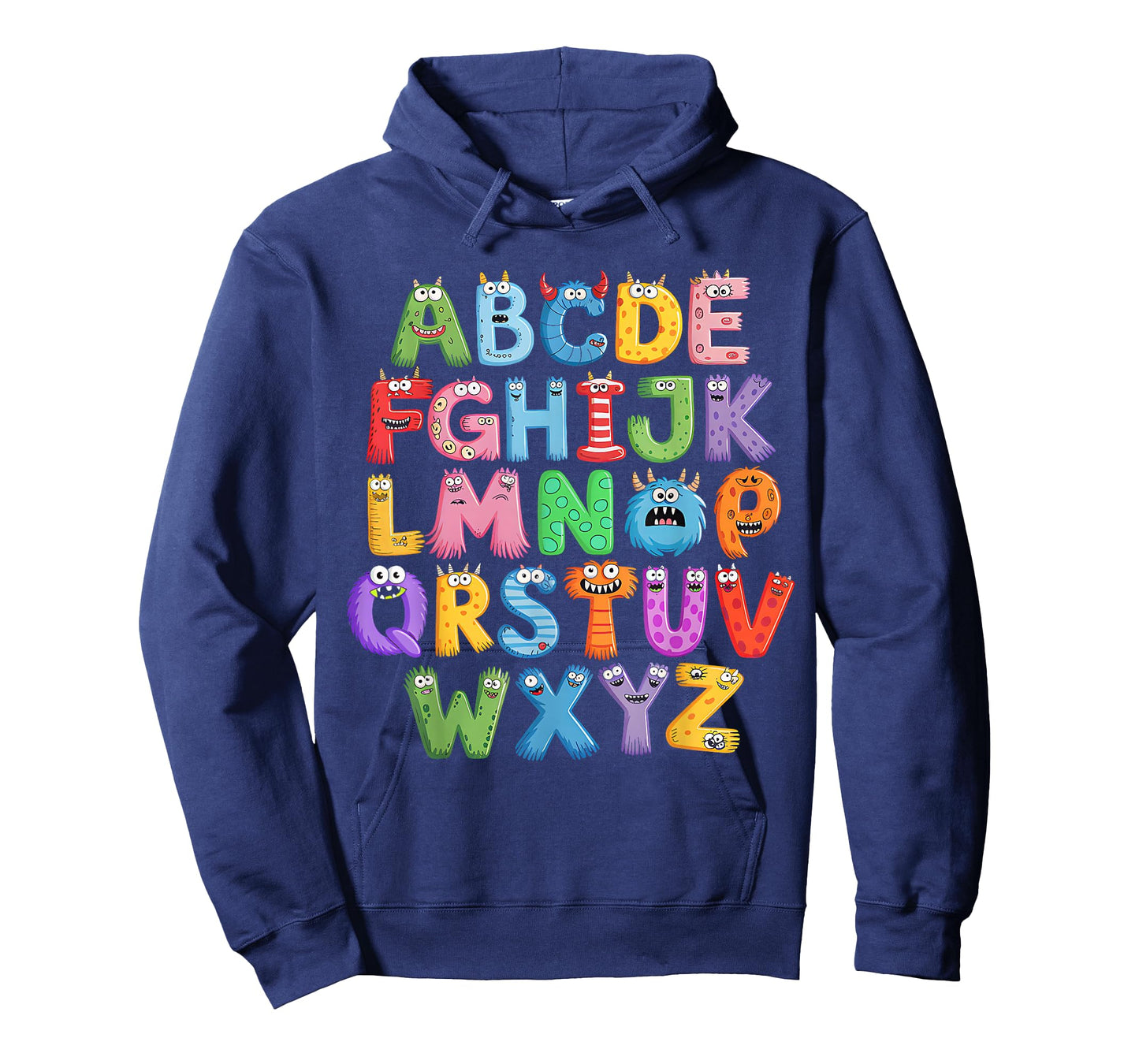Monster ABC Cute Alphabet Halloween Teacher Costume Kids T-Shirt