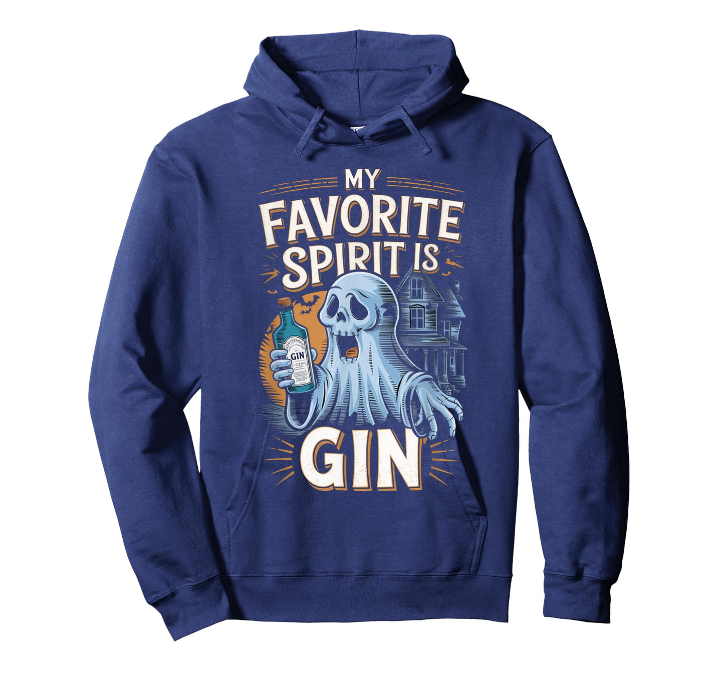 My Favorite Spirit Is Gin Ghost Halloween Gin T-Shirt