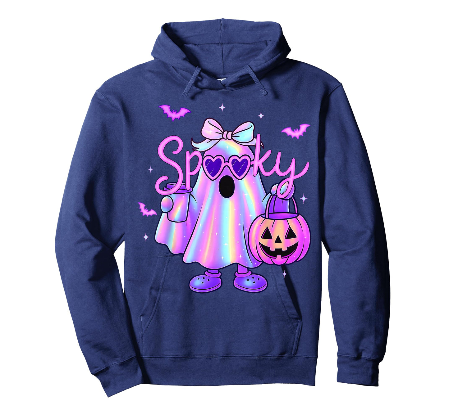 Cute Ghost Coquette Bow Halloween Spooky Season Girl Women T-Shirt
