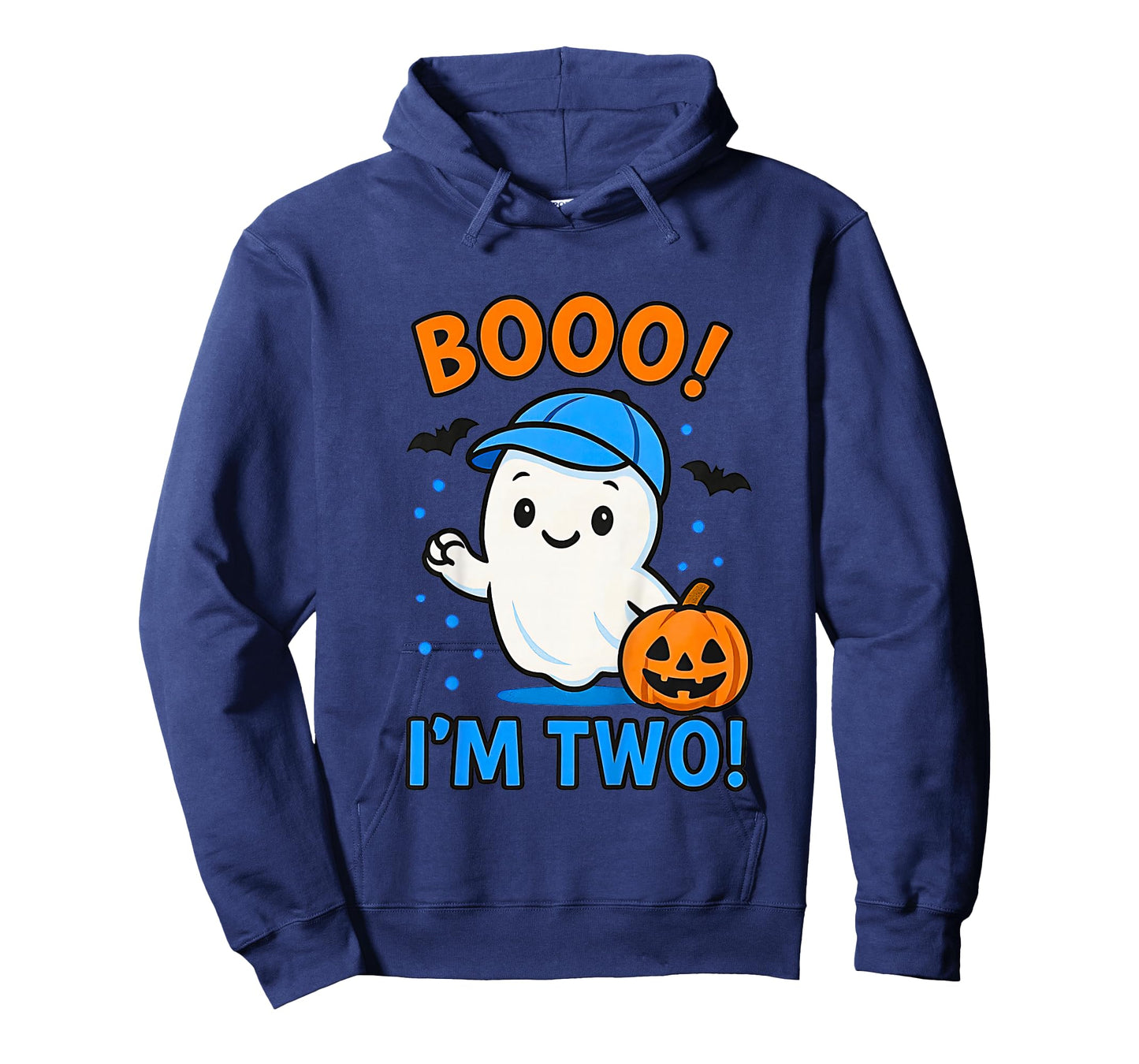 Kids Ghost Boo I'm Two Years 2nd Birthday Toddler Halloween Party T-Shirt