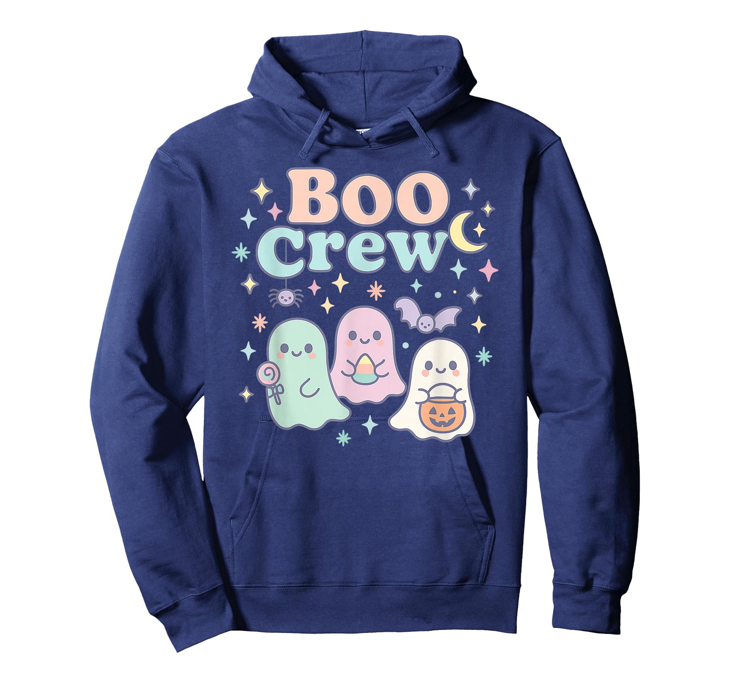 Cute Pastel Boo Crew Halloween Groovy Ghosts Candy Pumpkin T-Shirt