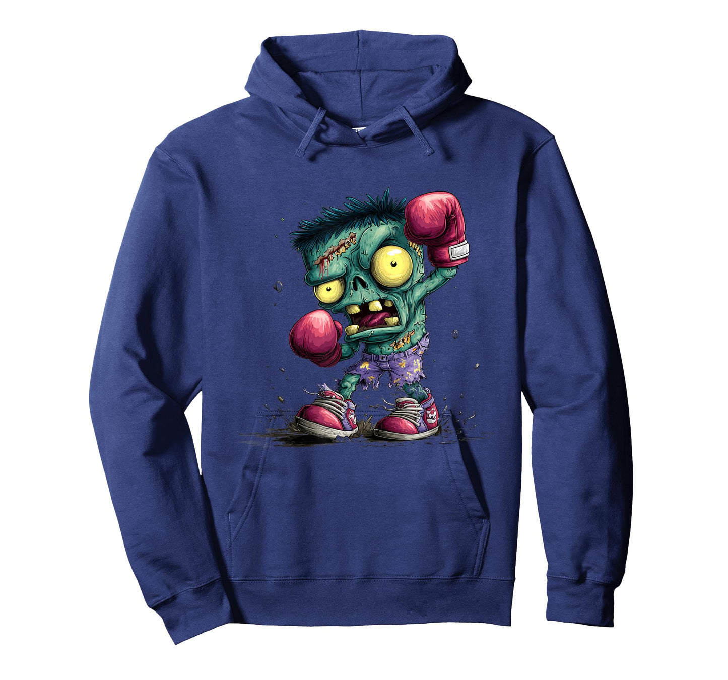 Cartoon Boxer Zombie Costume with Punching Gloves T-Shirt