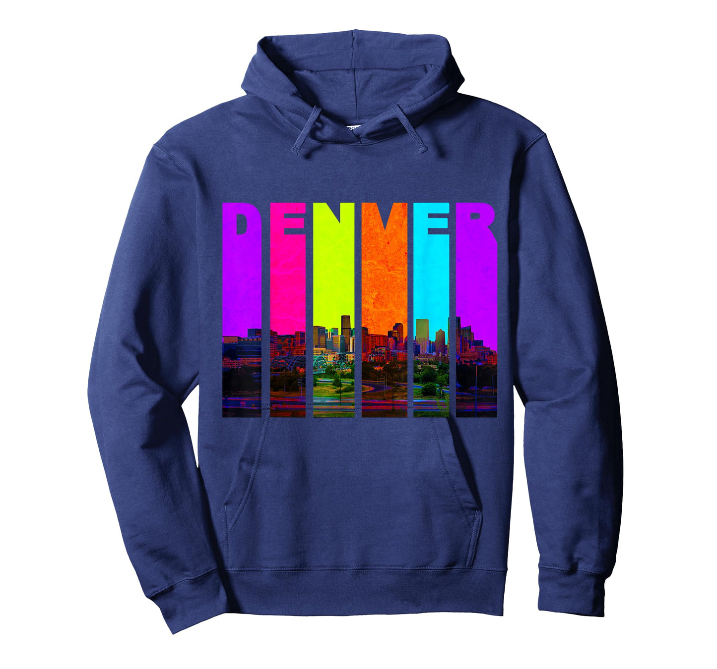 Retro I Love Denver Colorado Skyline T-Shirt