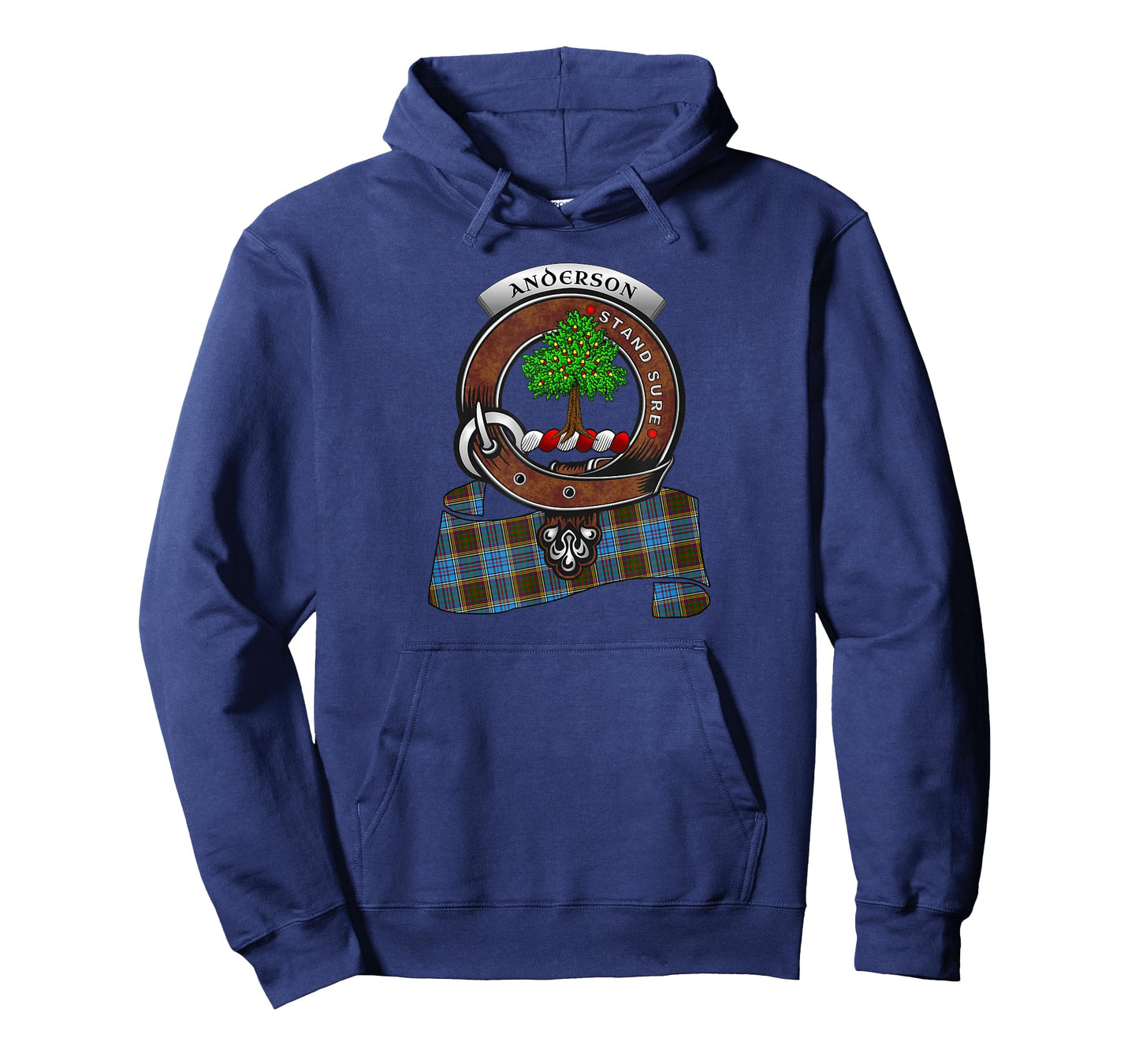 Anderson Scottish Clan Badge & Tartan T-Shirt