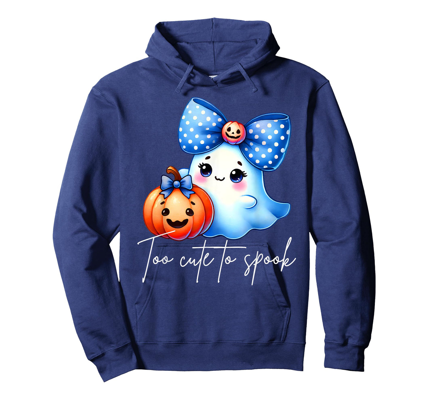 Too Cute To Spook Halloween Ghost Graphic T-Shirt