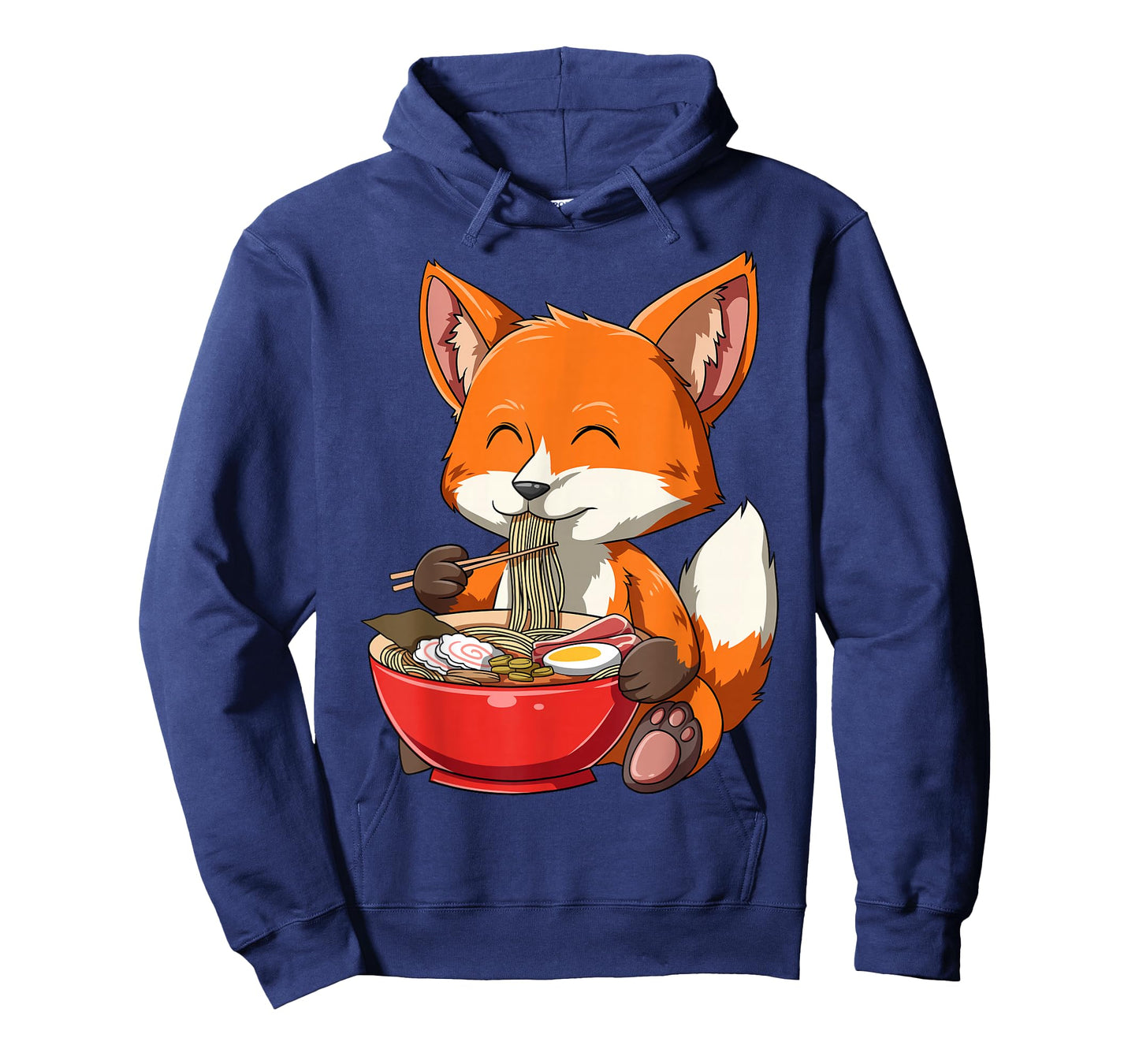 Fox Eating Ramen Ramen Noodle Lovers Fox Themed Gift T-Shirt