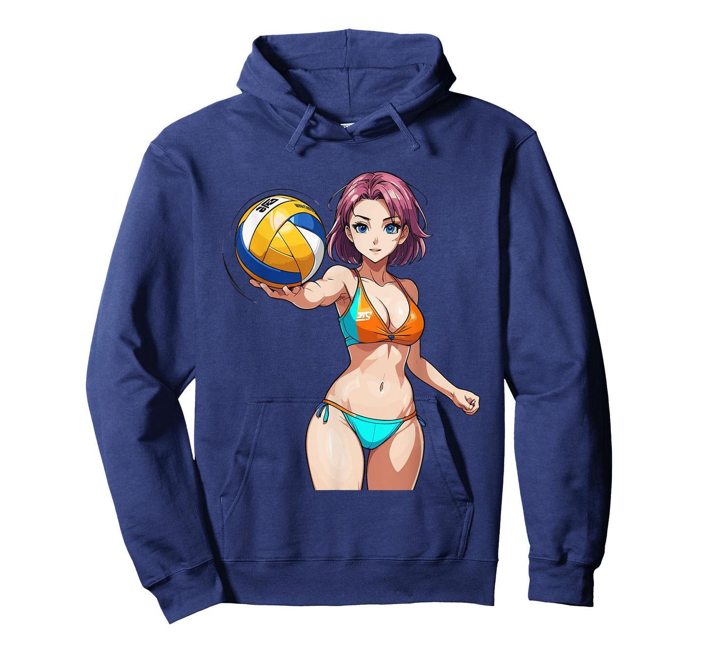 Sexy Fitness Anime Volleyball Girl in Sport Outfit T-Shirt